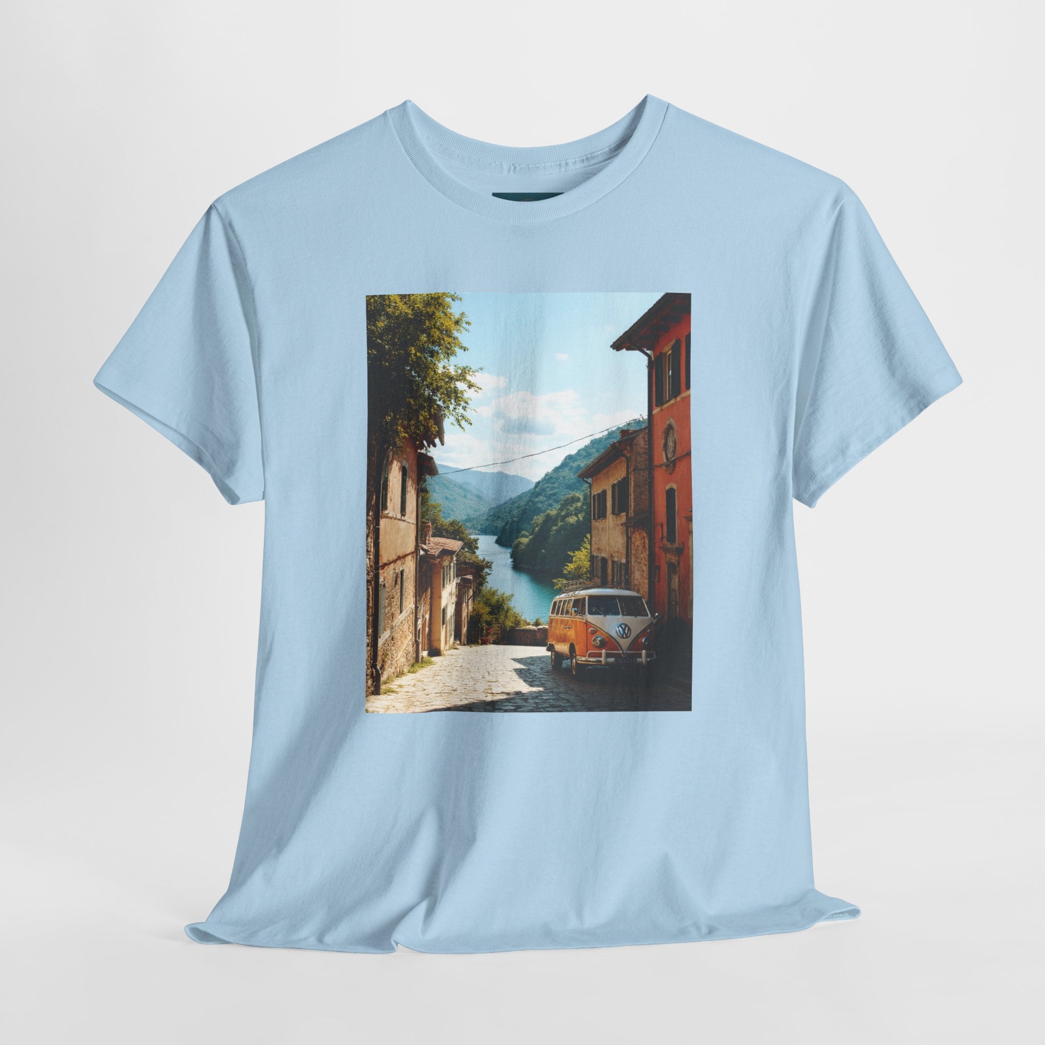 Retro VW Bus T‑Shirt – Unisex Cotton Photo Print Tee for VW Lovers