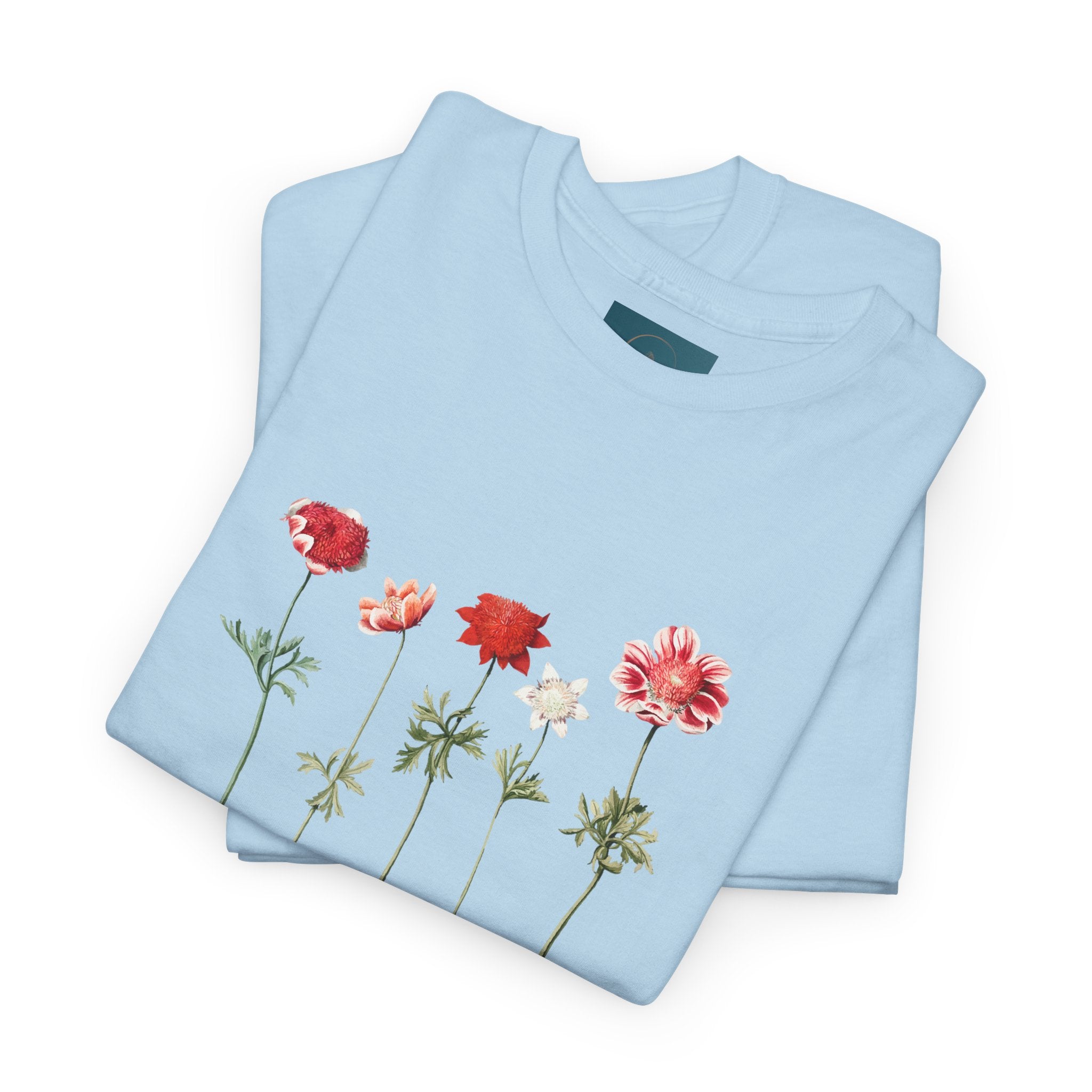 Botanical Flower T-Shirt – Unisex Cotton Tee for Nature Lovers