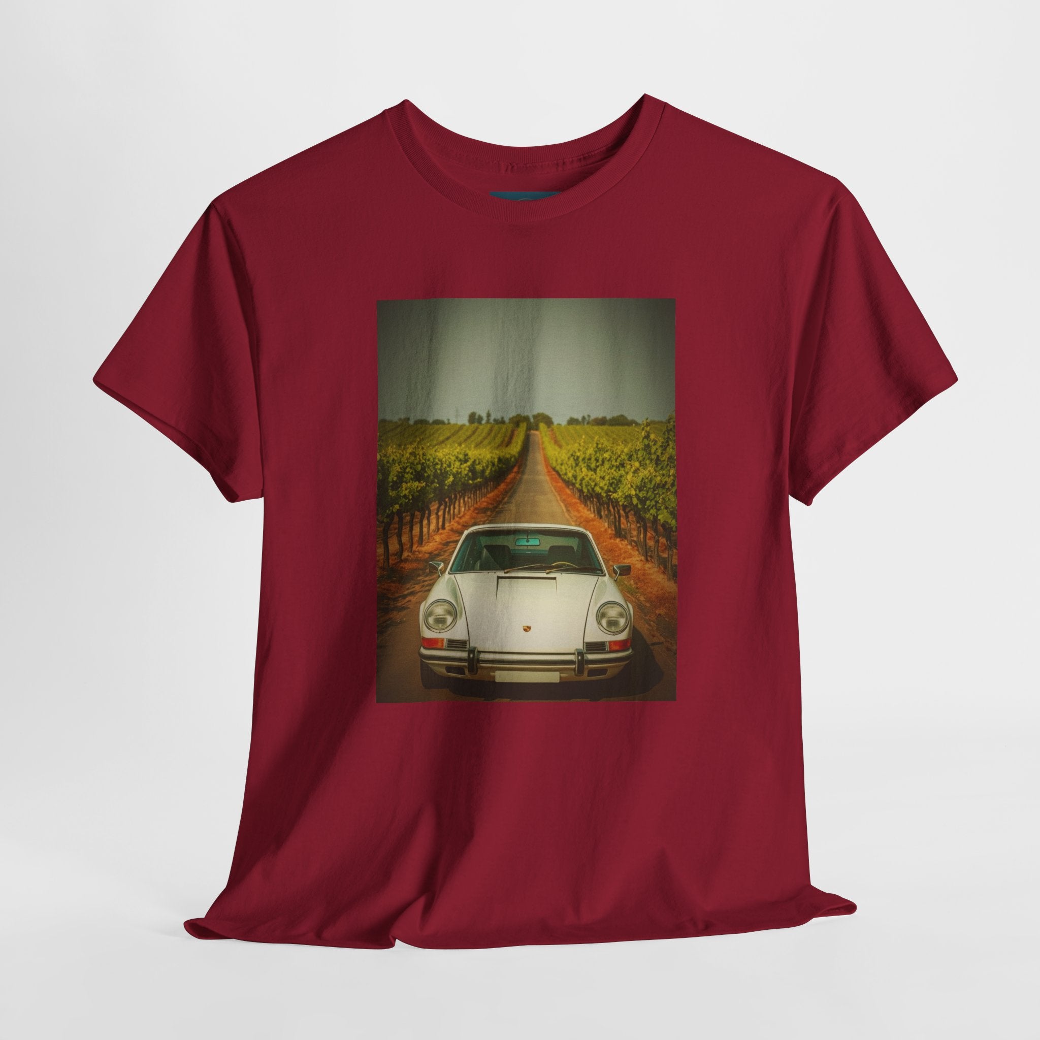 Unisex Porsche 911 Print T‑Shirt – Cotton Tee for Car Enthusiasts