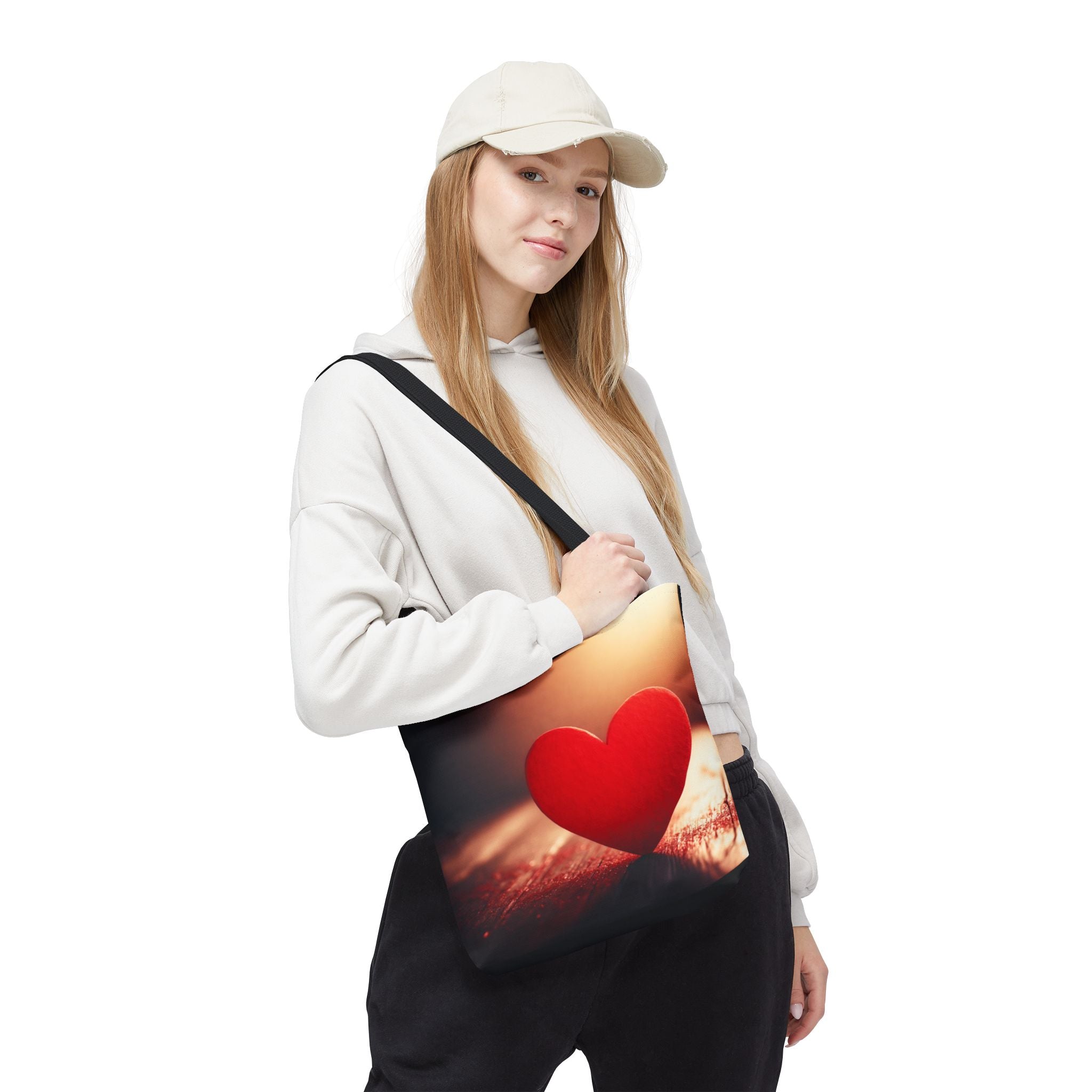 Love Heart Design Tote Bag – Stylish & Adorable Everyday Bag