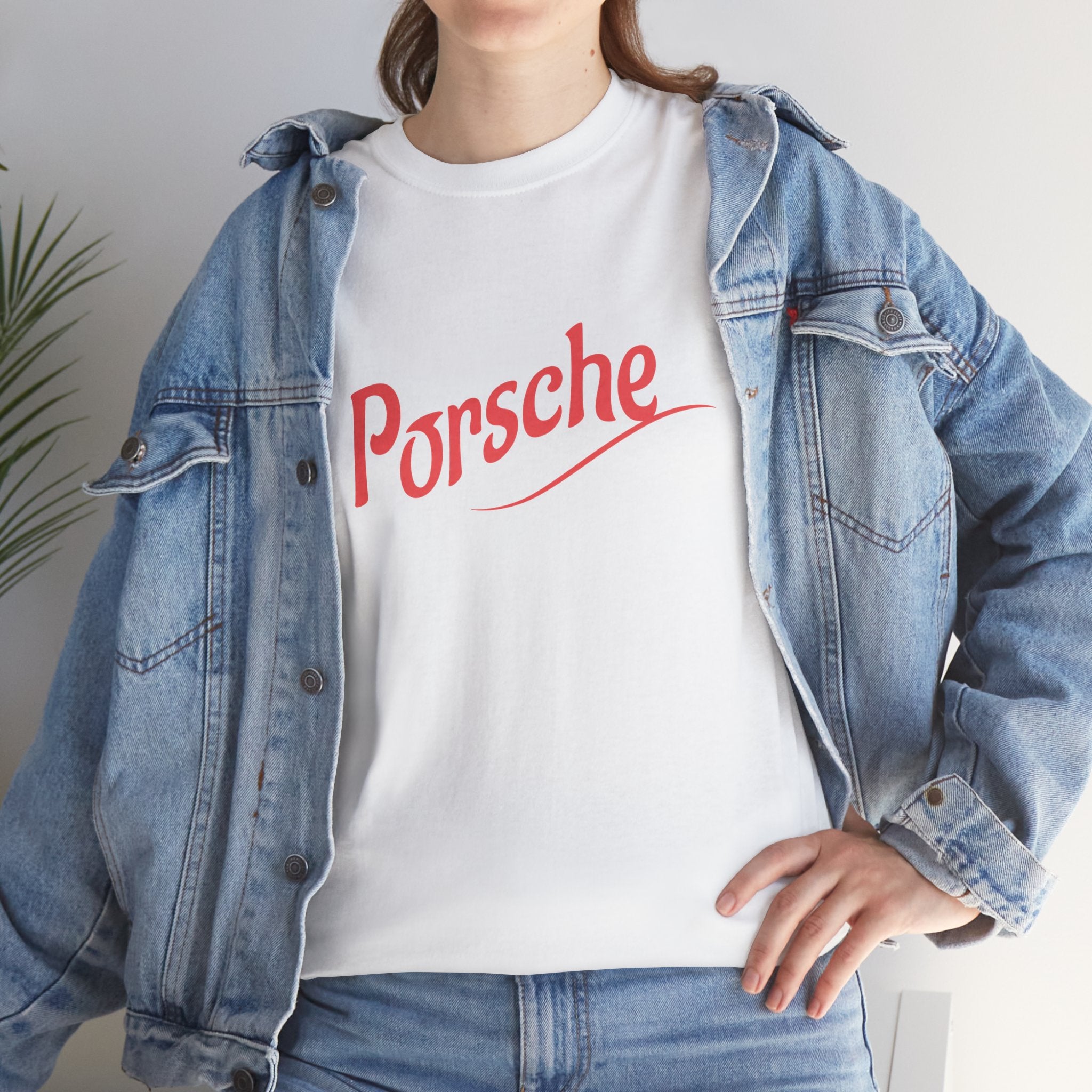 Porsche Vintage Design Tee – Unisex Heavy Cotton Car Enthusiast Shirt