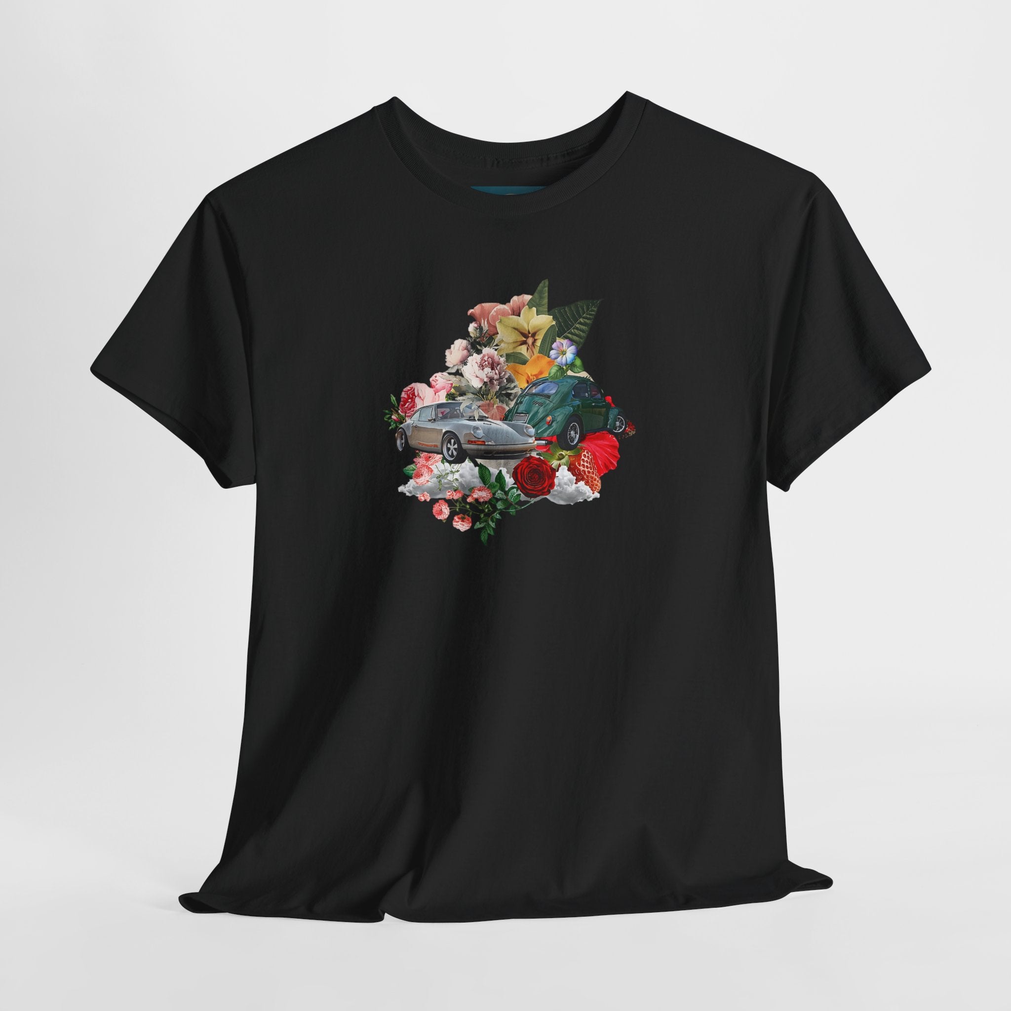 Floral Classic Car T-Shirt | Unisex Retro Graphic Tee