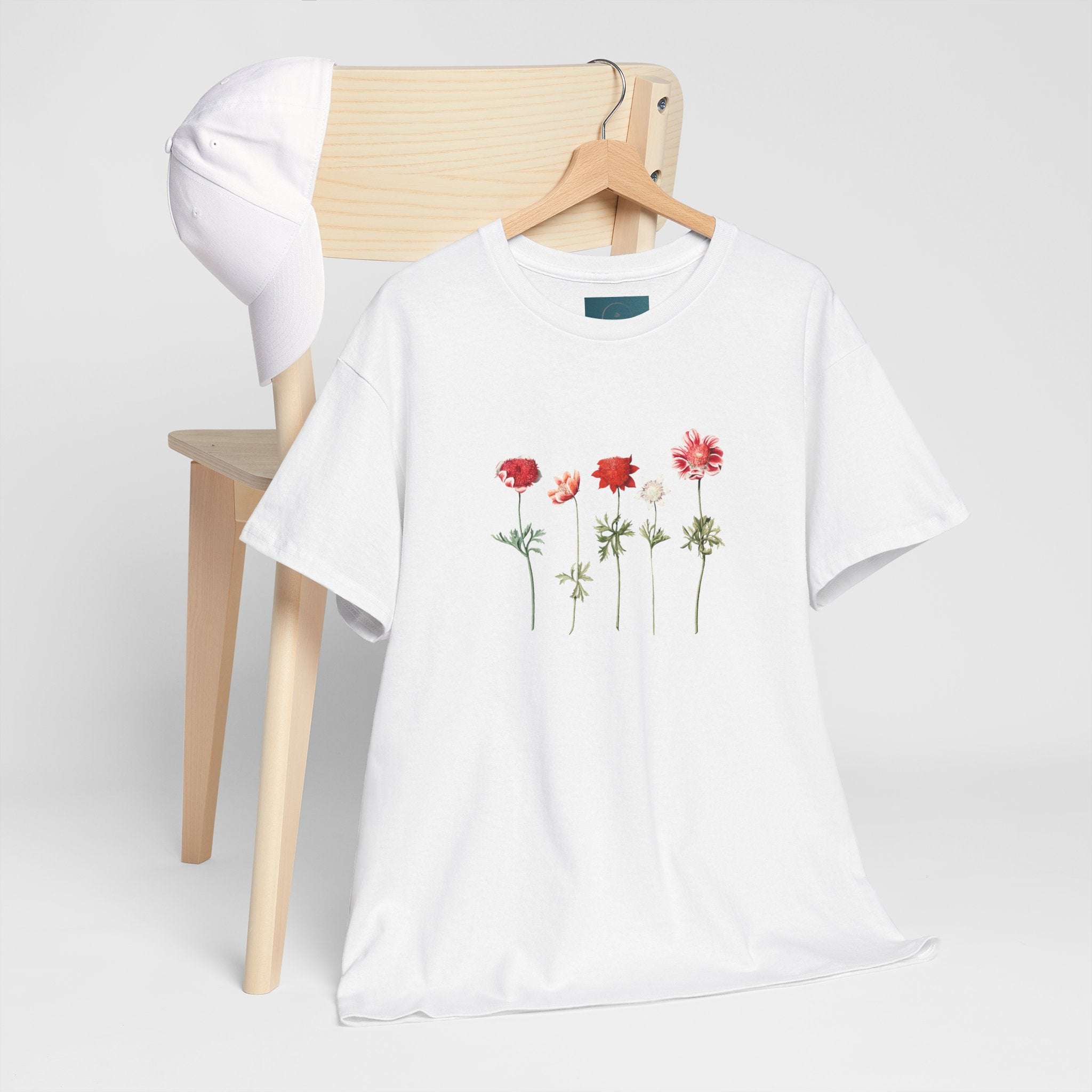 Botanical Flower T-Shirt – Unisex Cotton Tee for Nature Lovers