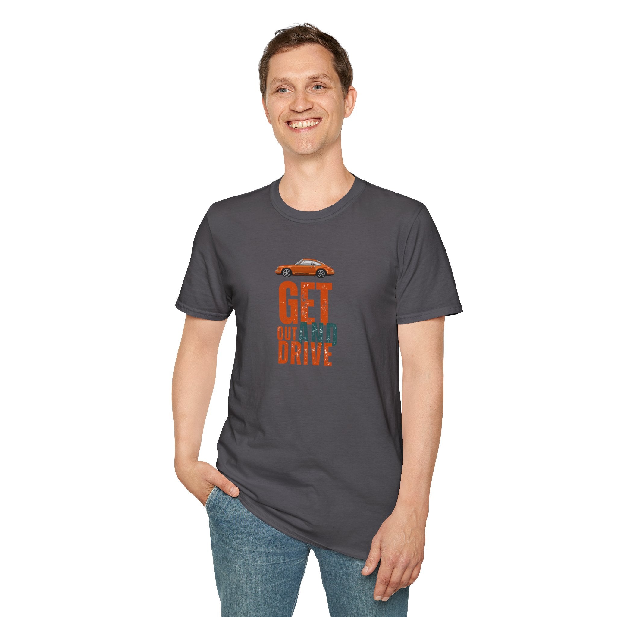 'Get Out and Drive' T-Shirt — Vintage style Car Graphic Tee