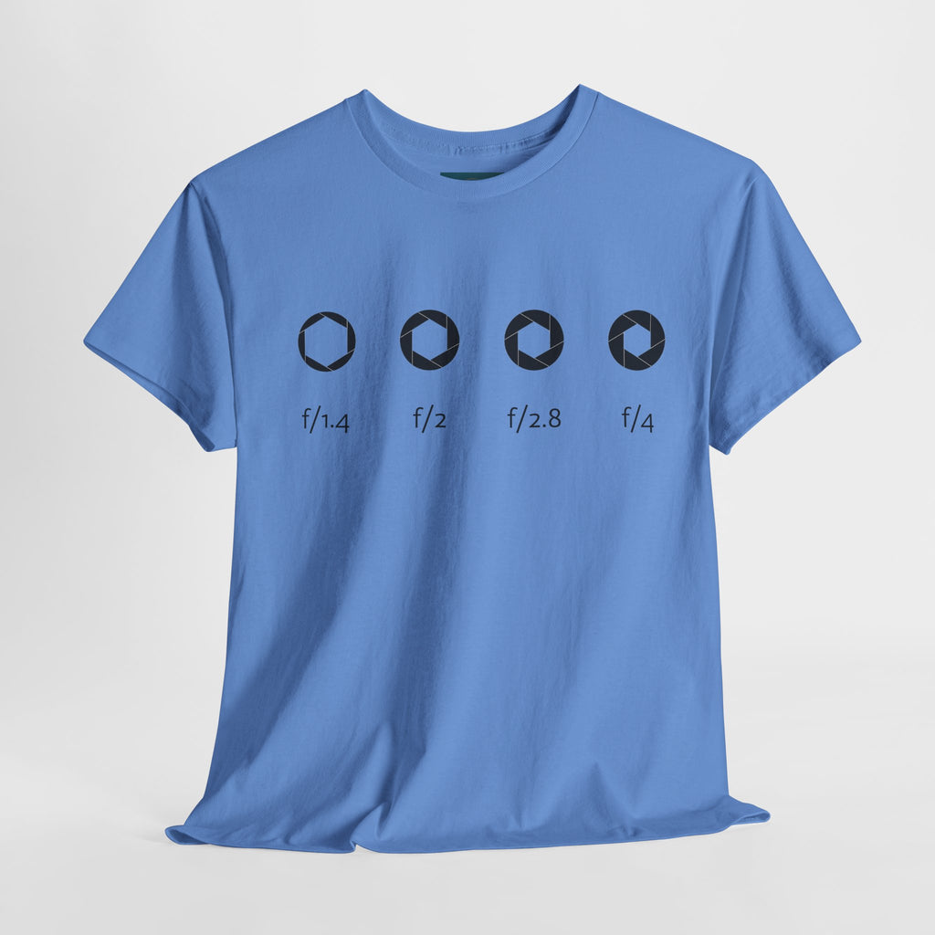 Camera Aperture Graphic Tee – Unisex Heavy Cotton Photography Shirt