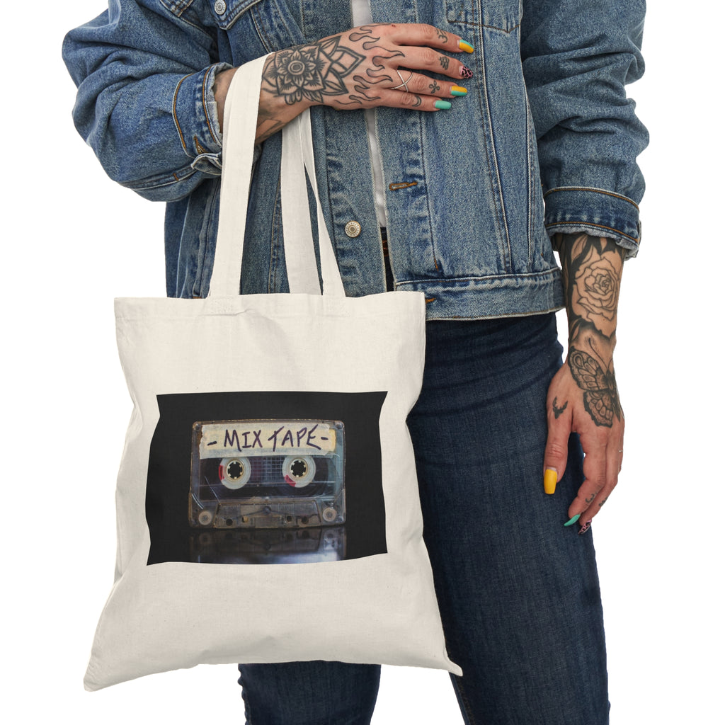 Retro Mix Tape Tote Bag – Eco-Friendly Canvas Bag for Music Lovers & Festivals