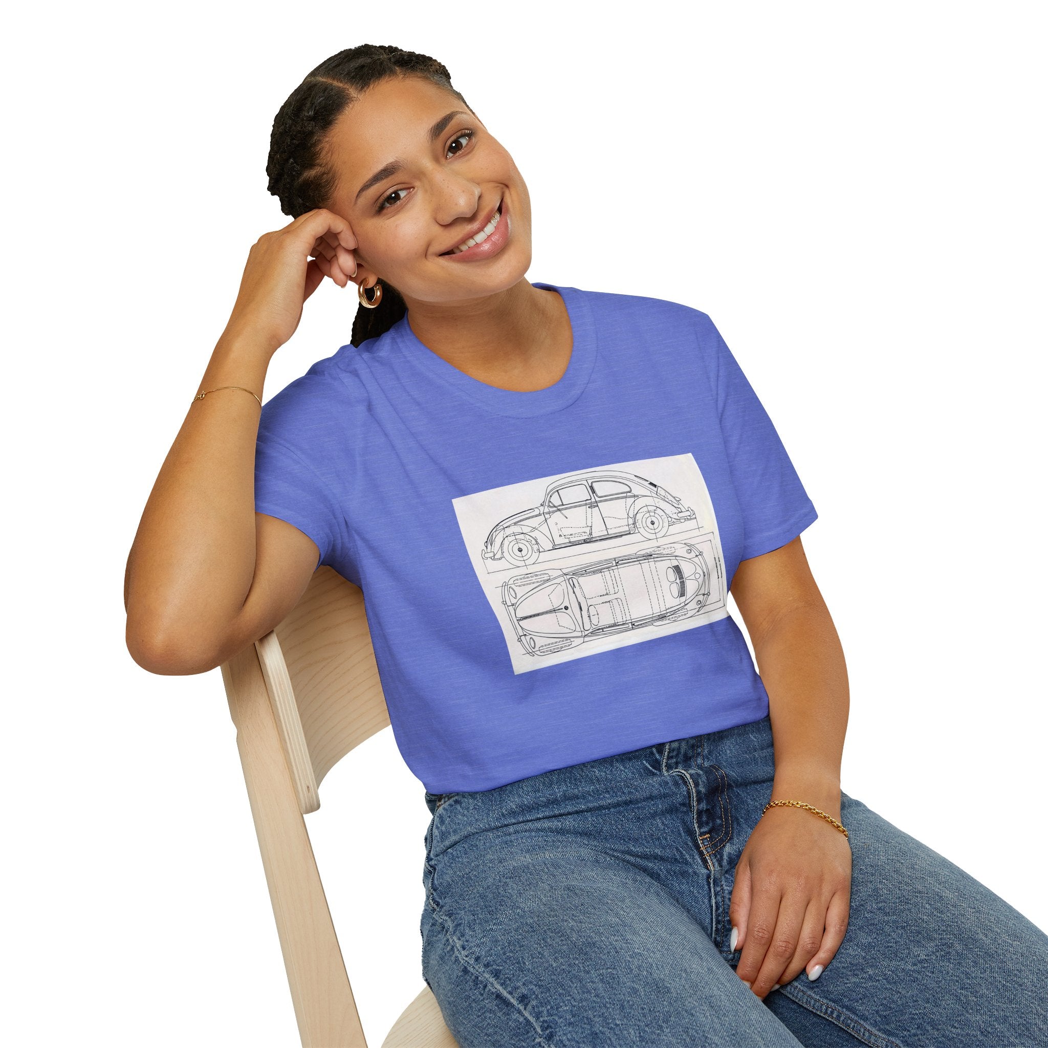 VW Beetle Retro Graphic Tee – Unisex Car Enthusiast T‑Shirt