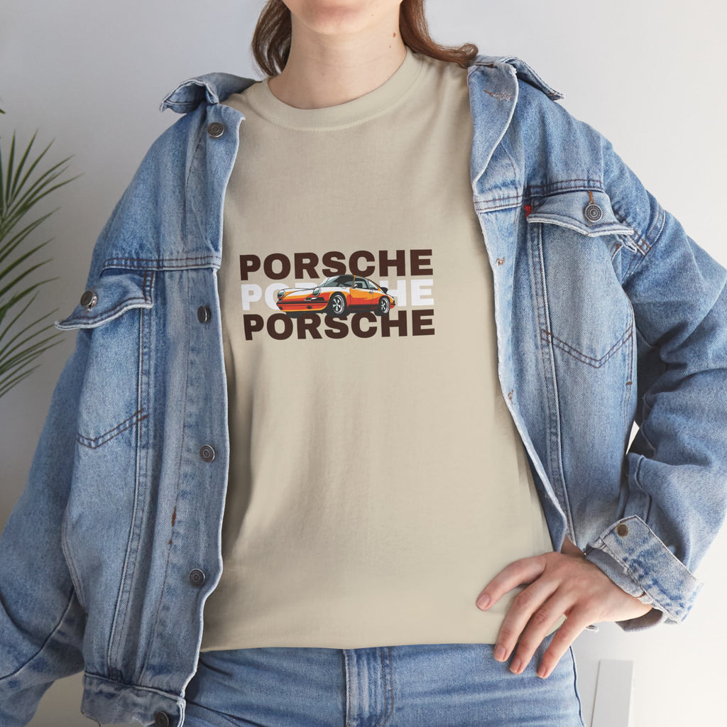 Porsche Retro Graphic Tee | Classic Apparel for Enthusiasts
