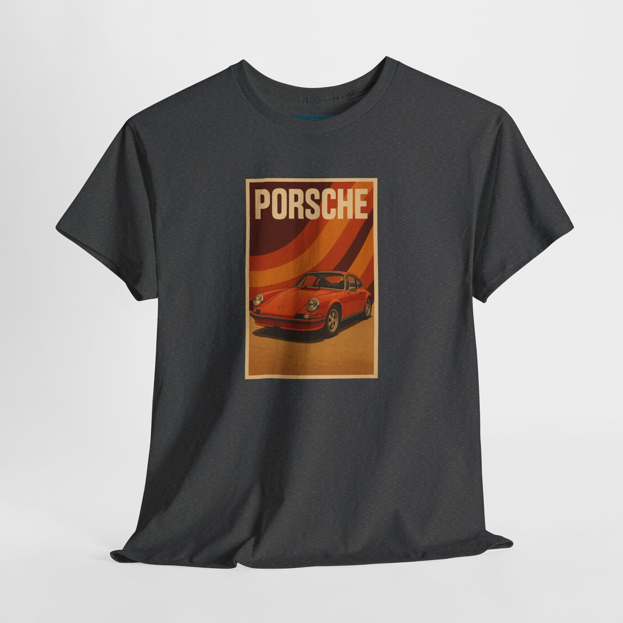 Unisex Cotton T Shirt / 1970s style Porsche 911 print