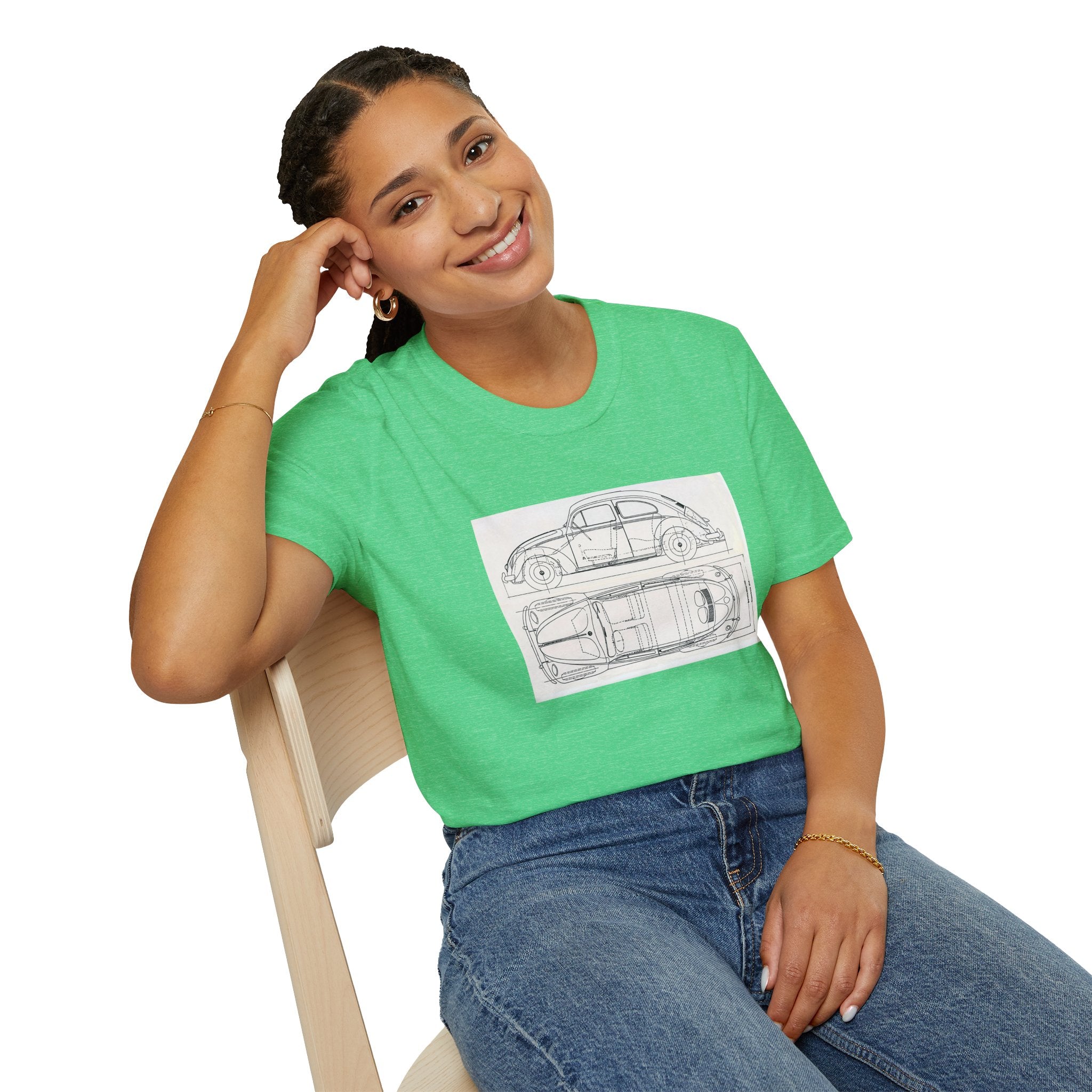 VW Beetle Retro Graphic Tee – Unisex Car Enthusiast T‑Shirt