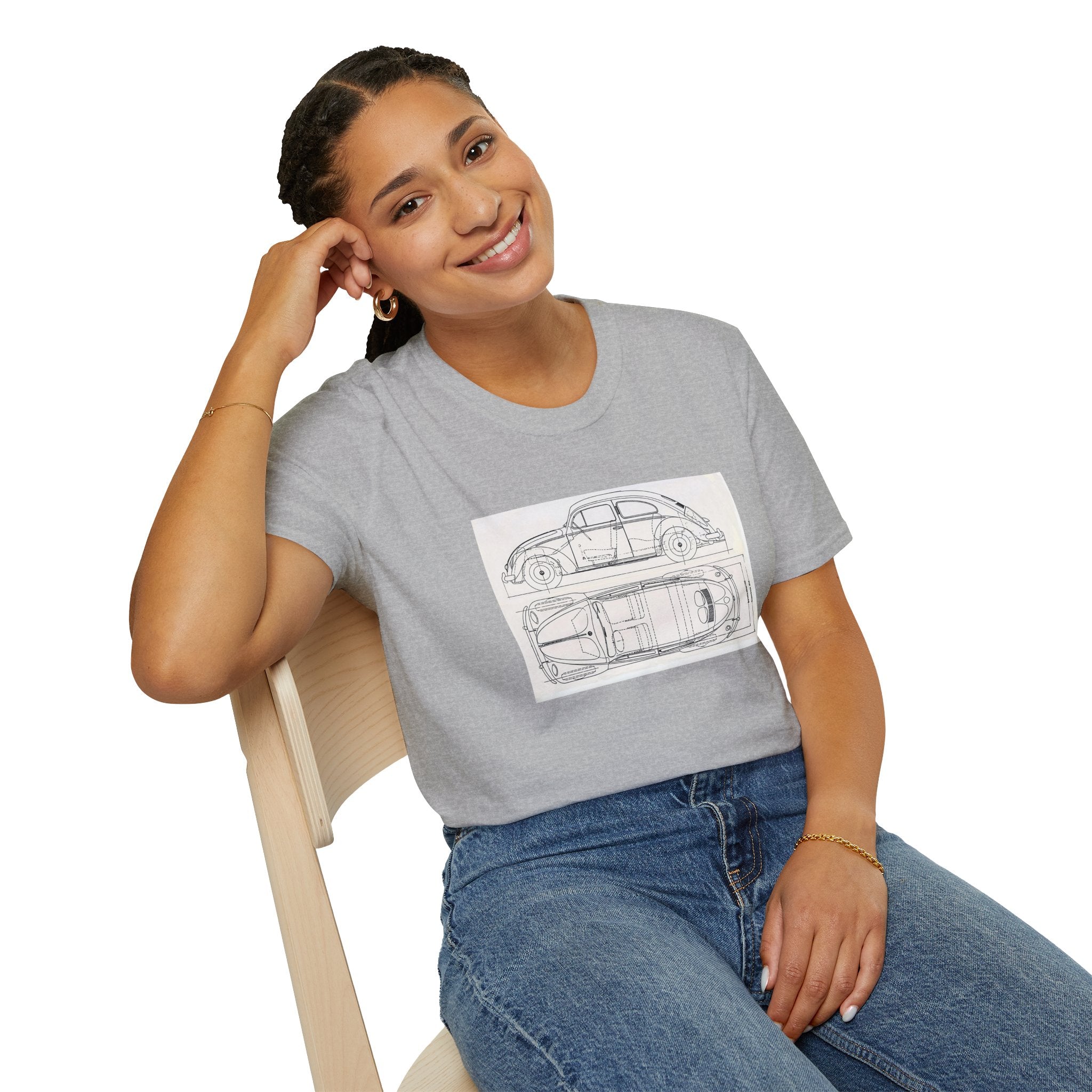 VW Beetle Retro Graphic Tee – Unisex Car Enthusiast T‑Shirt
