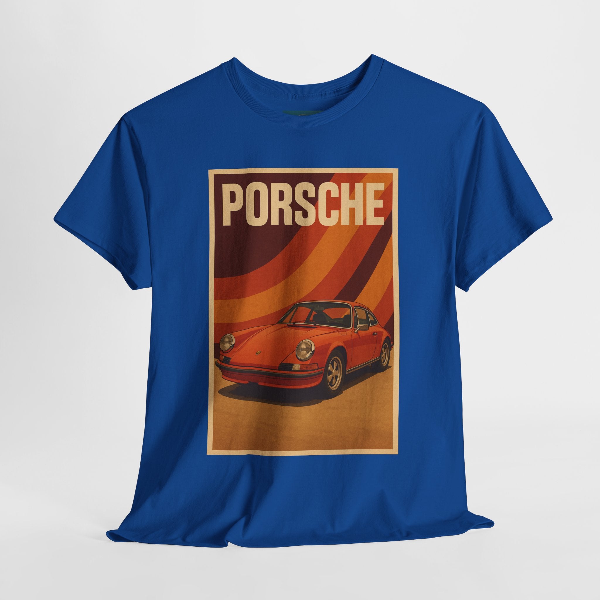 1970s style Porsche 911 T‑Shirt – Unisex Cotton Tee for Car Enthusiasts