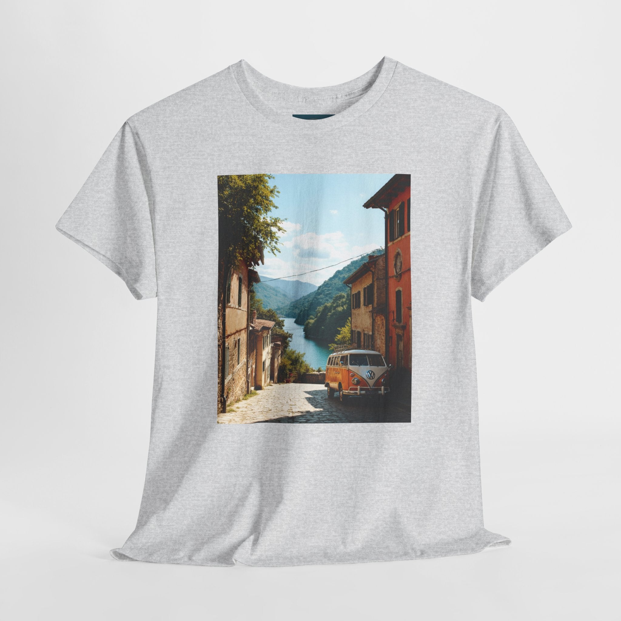 Retro VW Bus T‑Shirt – Unisex Cotton Photo Print Tee for VW Lovers