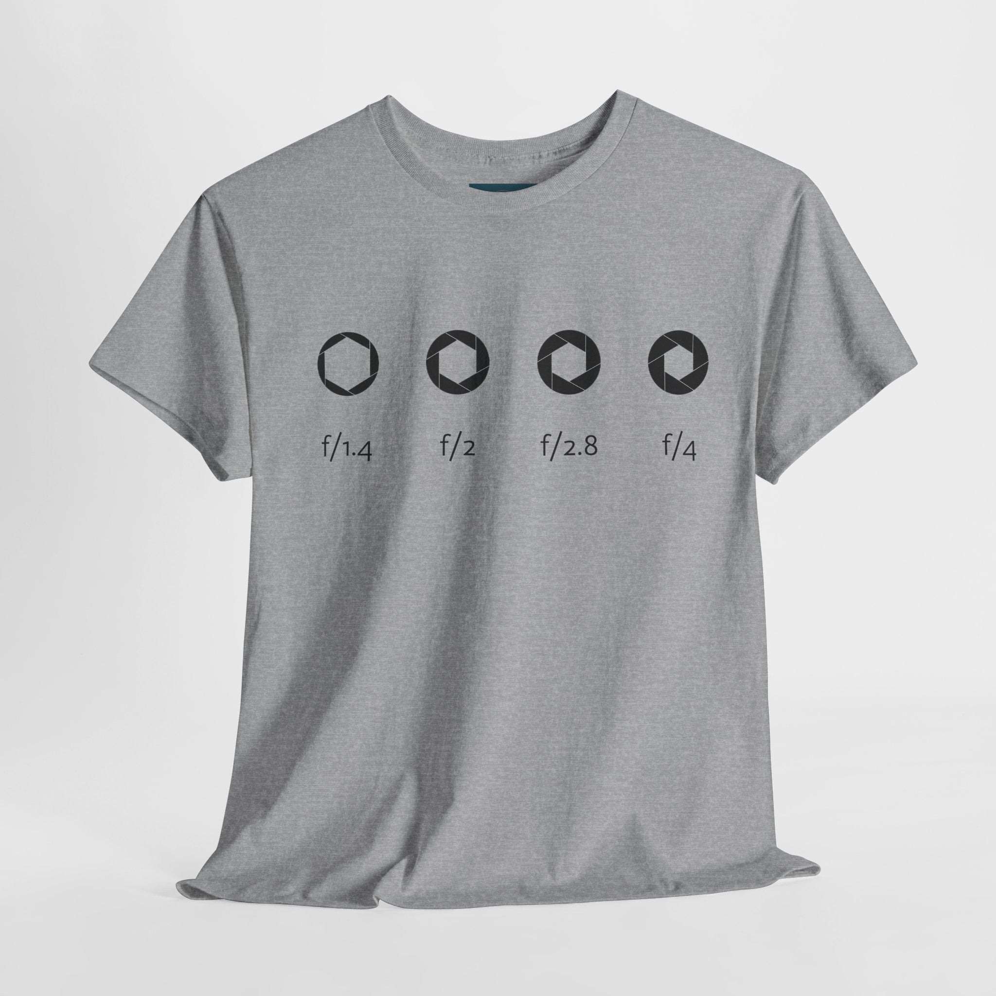 Camera Aperture Graphic Tee – Unisex Heavy Cotton Photography Shirt
