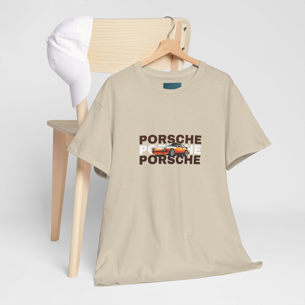 Porsche Retro Graphic Tee | Classic Apparel for Enthusiasts