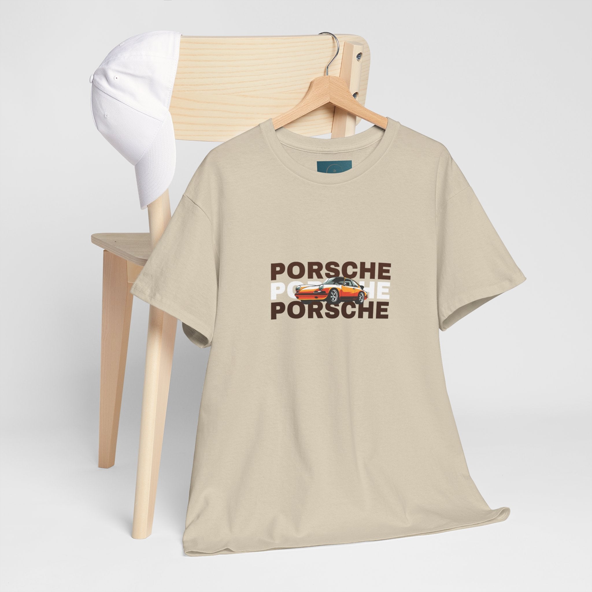 Porsche Retro Graphic Tee | Classic Apparel for Enthusiasts
