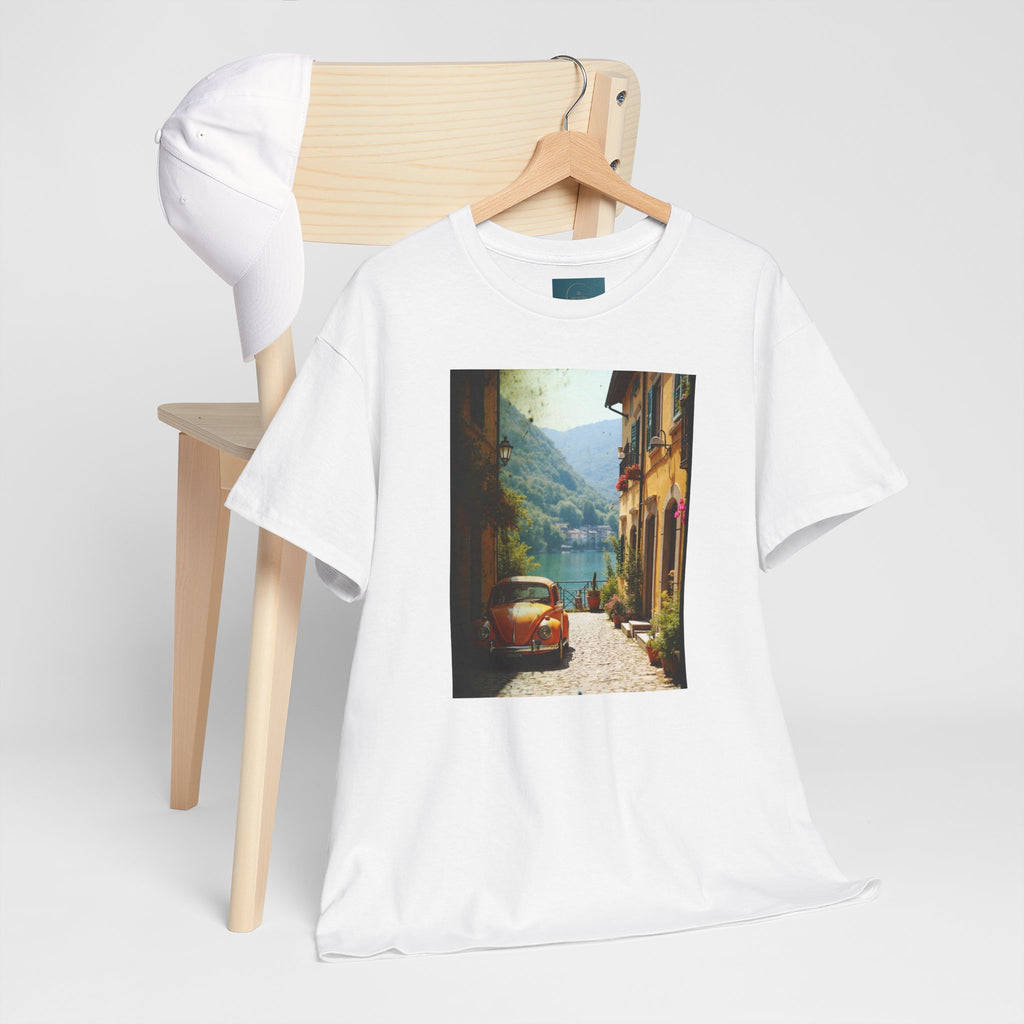 Retro VW Beetle T‑Shirt – Graphic Cotton Tee for Car Lovers