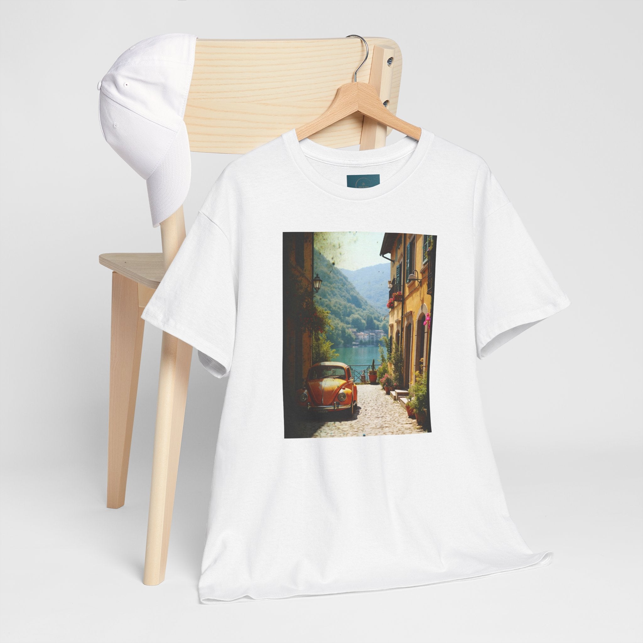 Retro VW Beetle T‑Shirt – Graphic Cotton Tee for Car Lovers