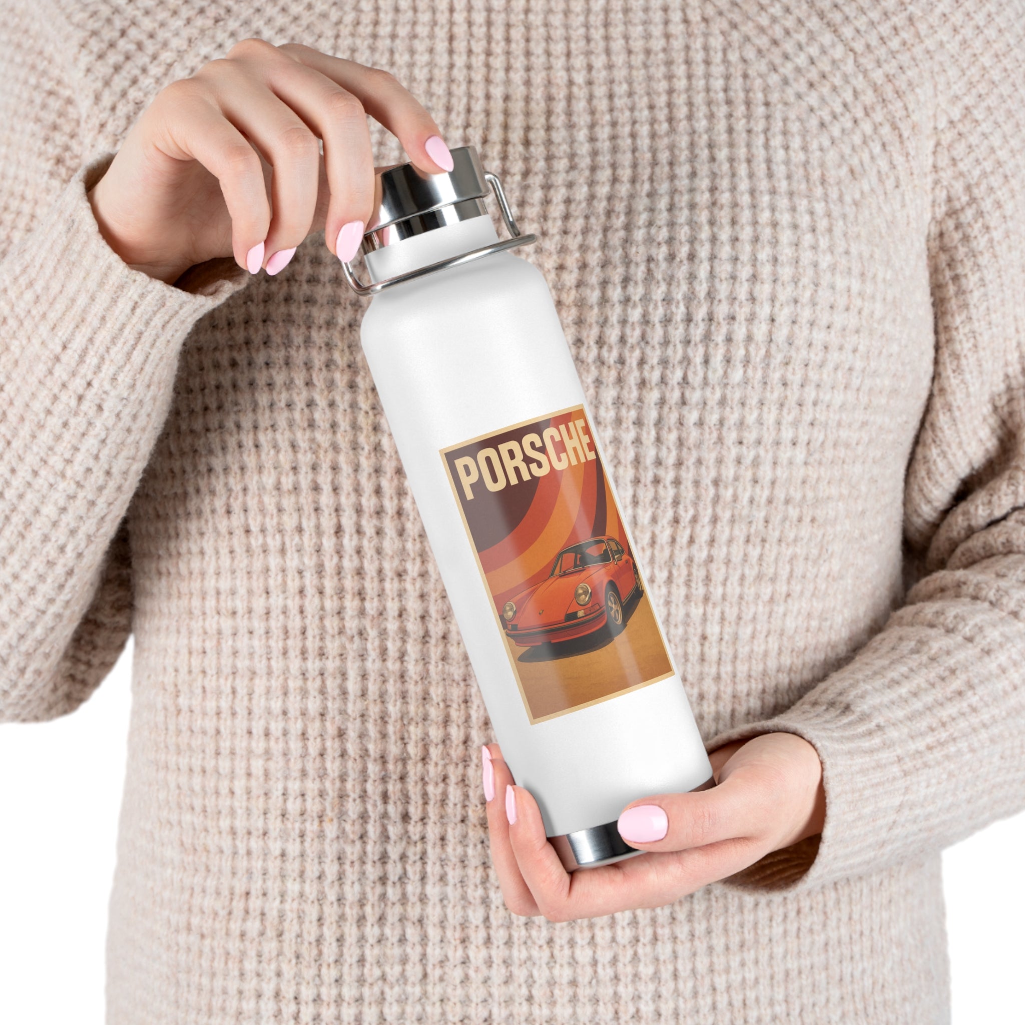22 oz Copper-Insulated Porsche 911 Water Bottle – Vacuum Steel