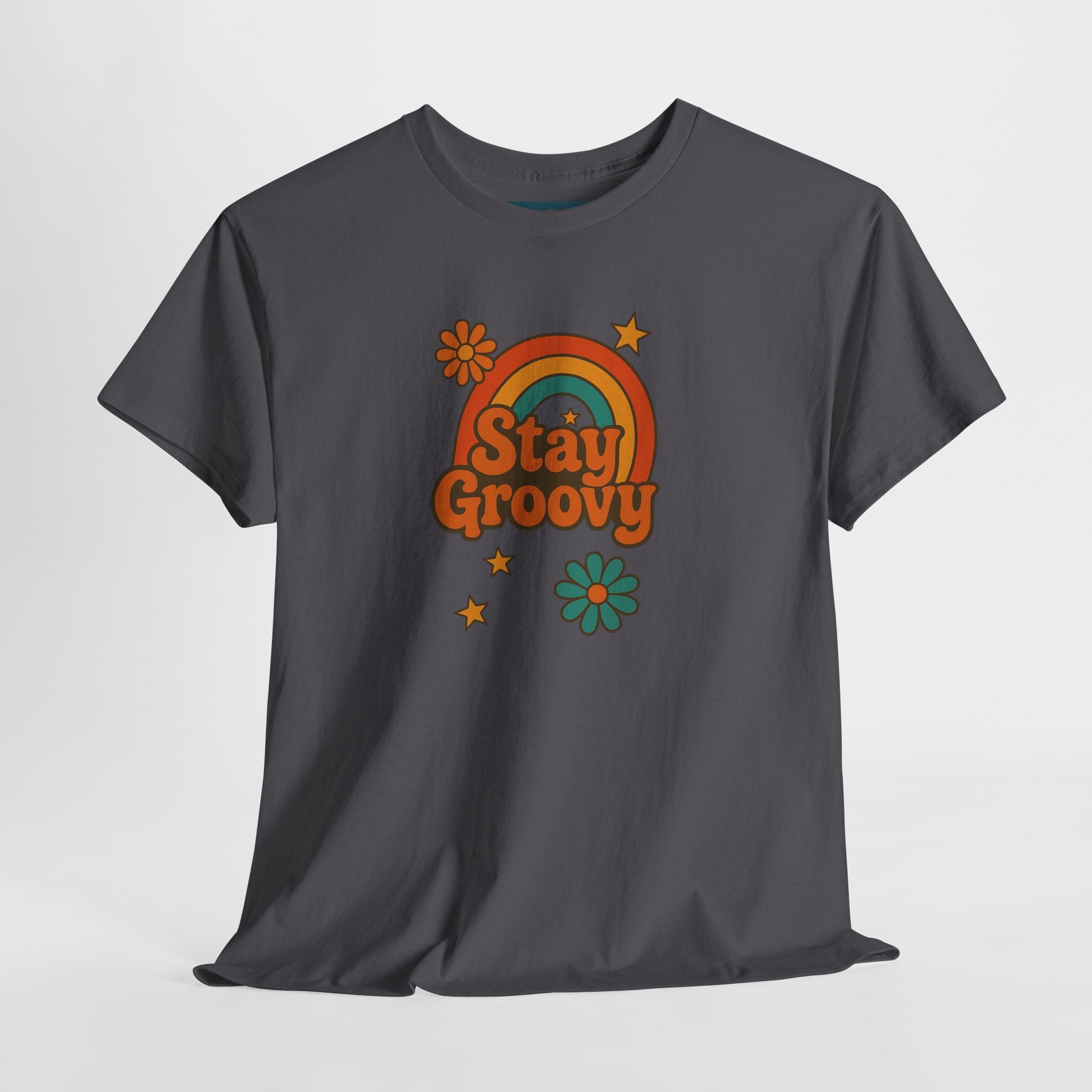 Stay Groovy 1970s Retro Tee – Vintage Graphic Shirt