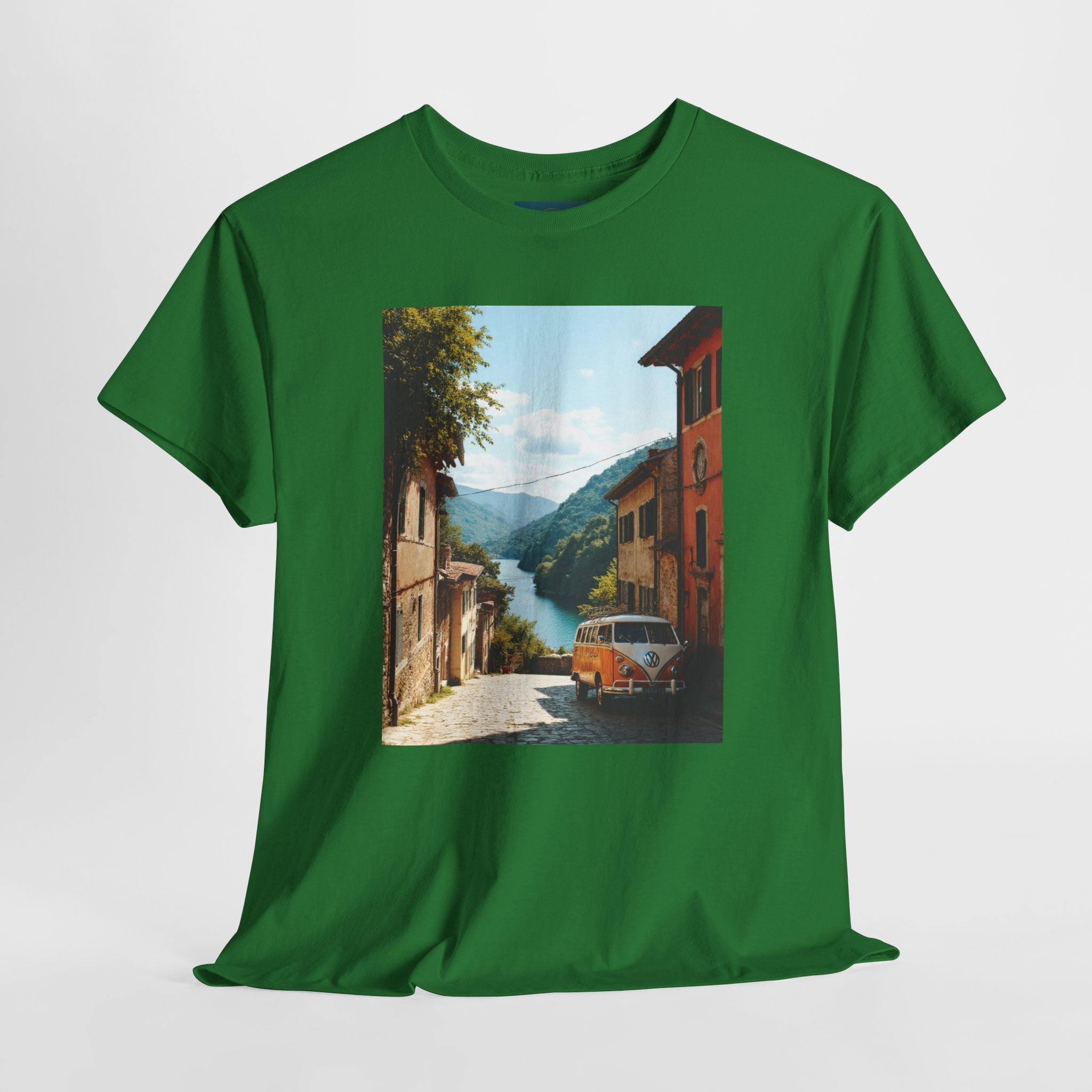 Retro VW Bus T‑Shirt – Unisex Cotton Photo Print Tee for VW Lovers