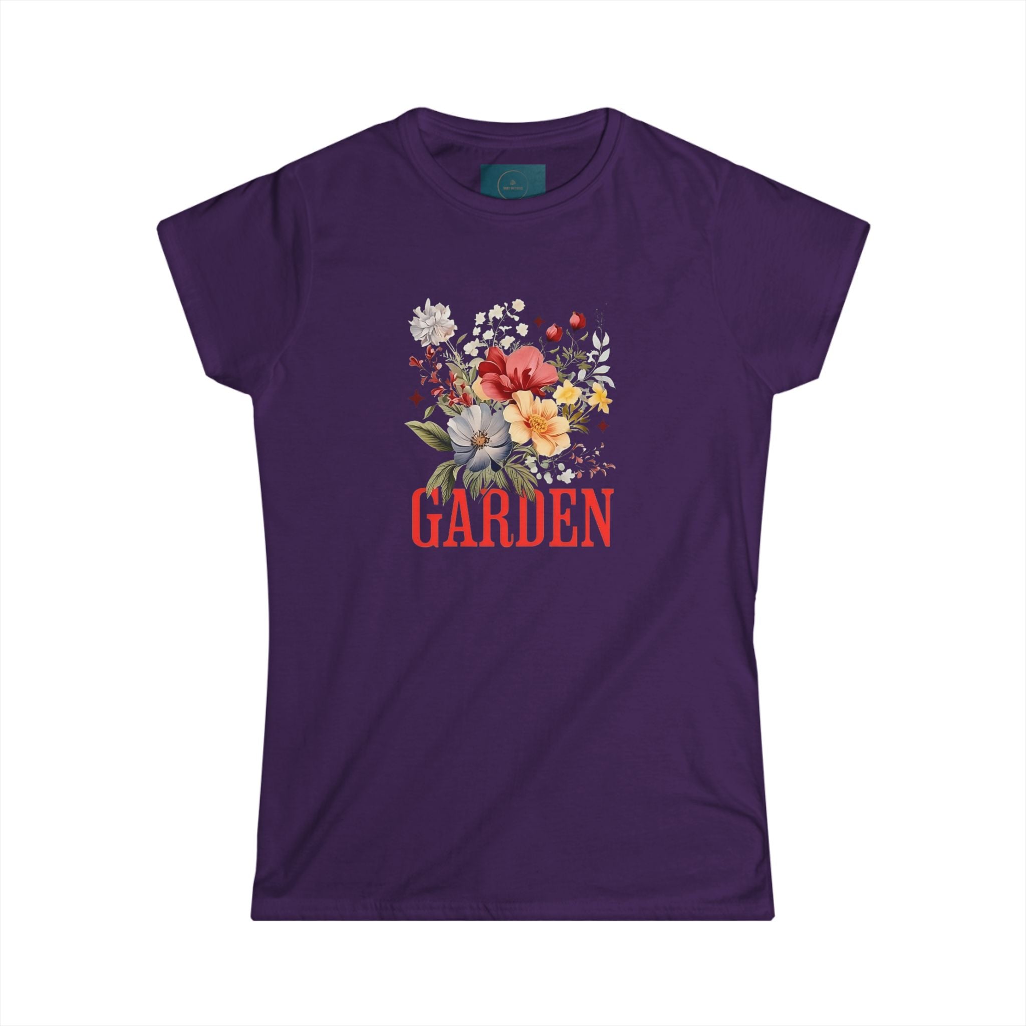 Garden Floral Women's Softstyle T Shirt | Botanical Graphic Tee for Nature Lovers