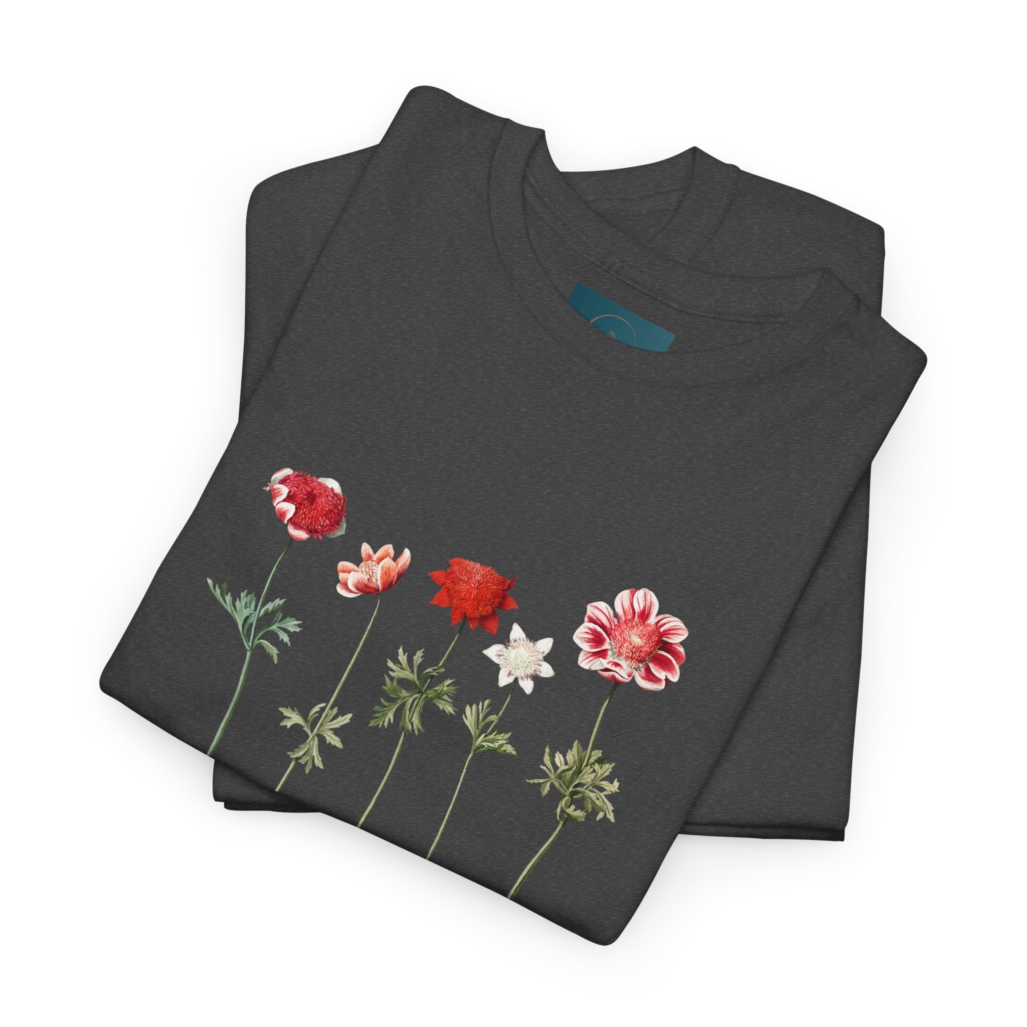 Botanical Flower T-Shirt – Unisex Cotton Tee for Nature Lovers