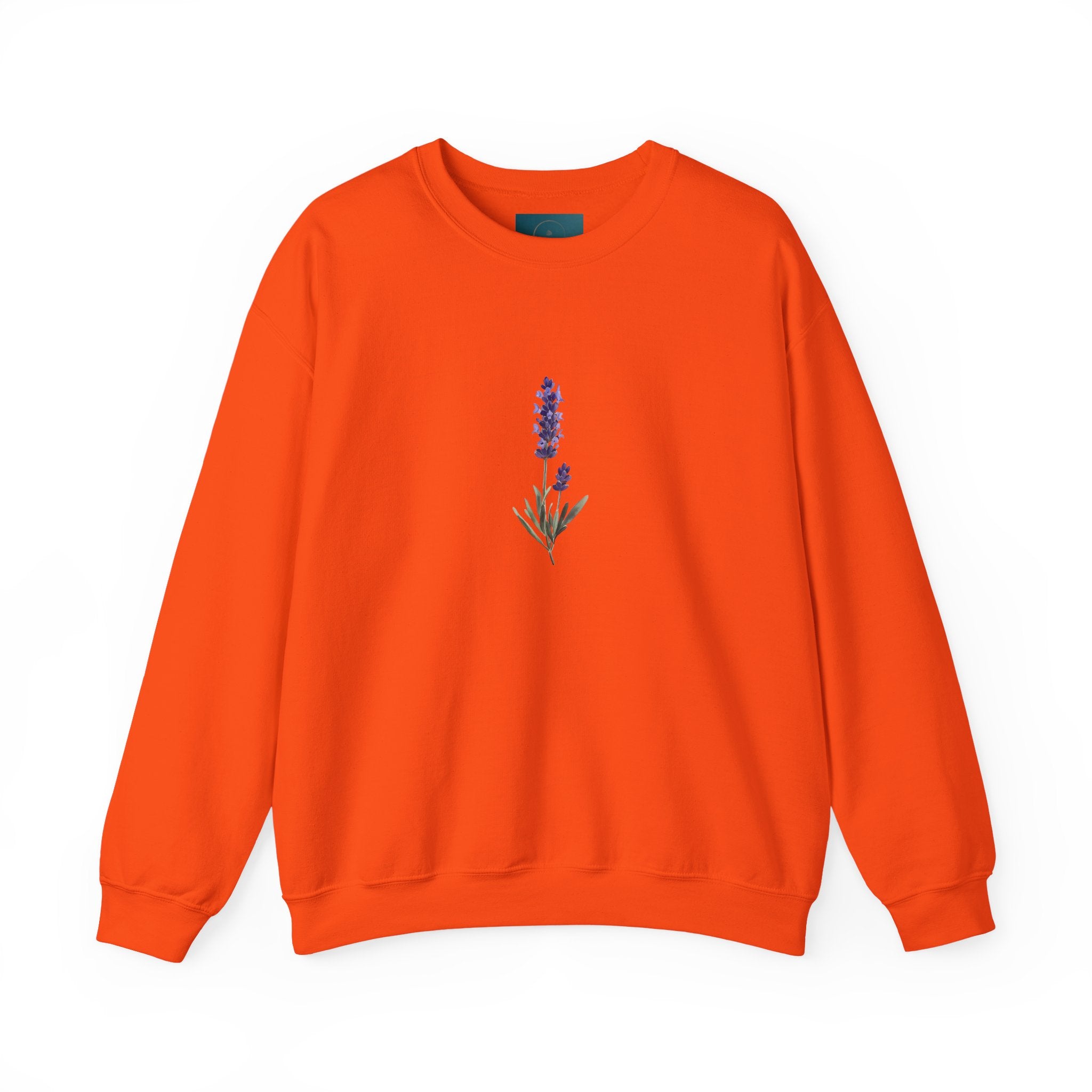 Lavender Bloom Crewneck Sweatshirt – Cozy Unisex Floral Sweatshirt
