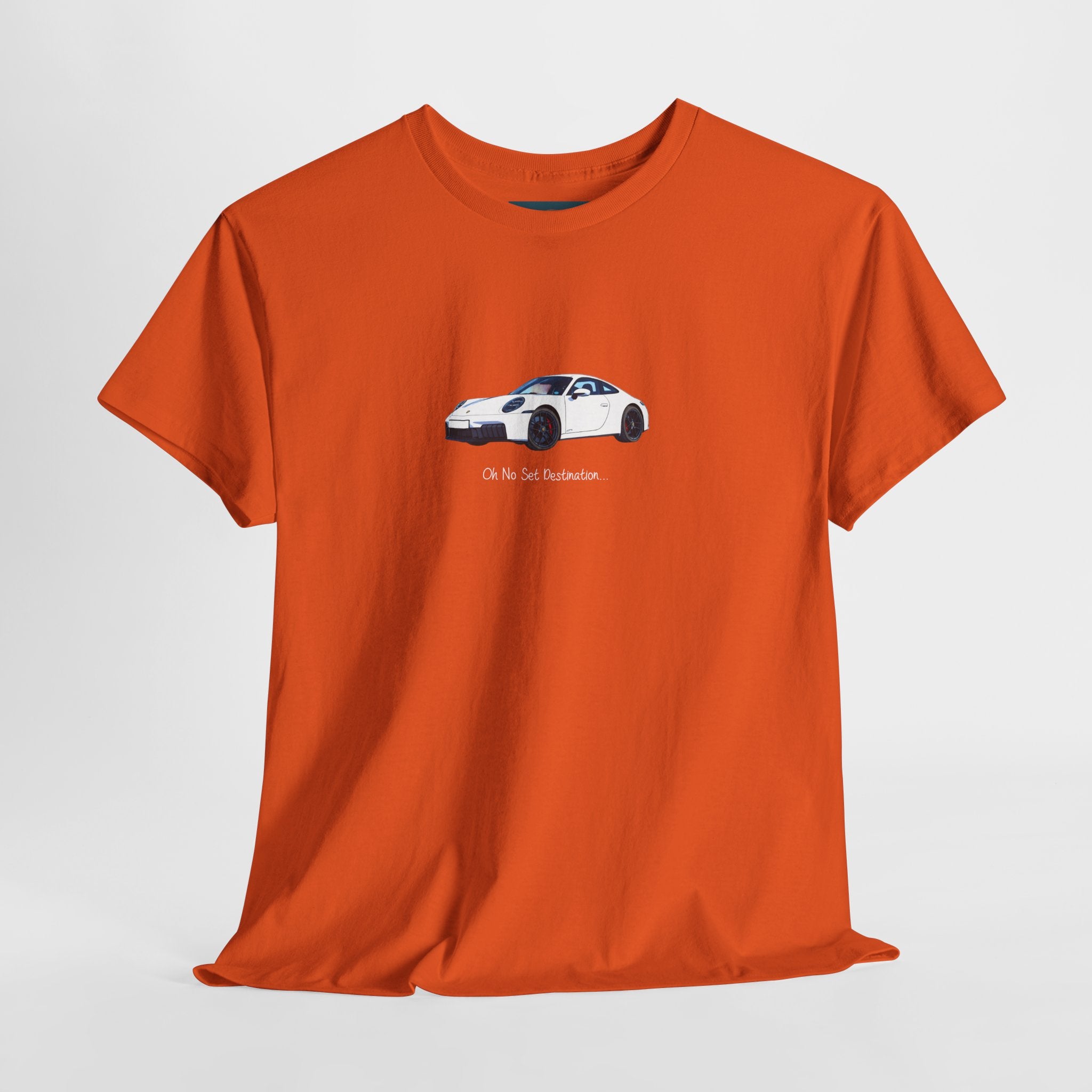 Porsche 'Oh no set destination' Tee – Stylish & Unique Cotton t-shirt