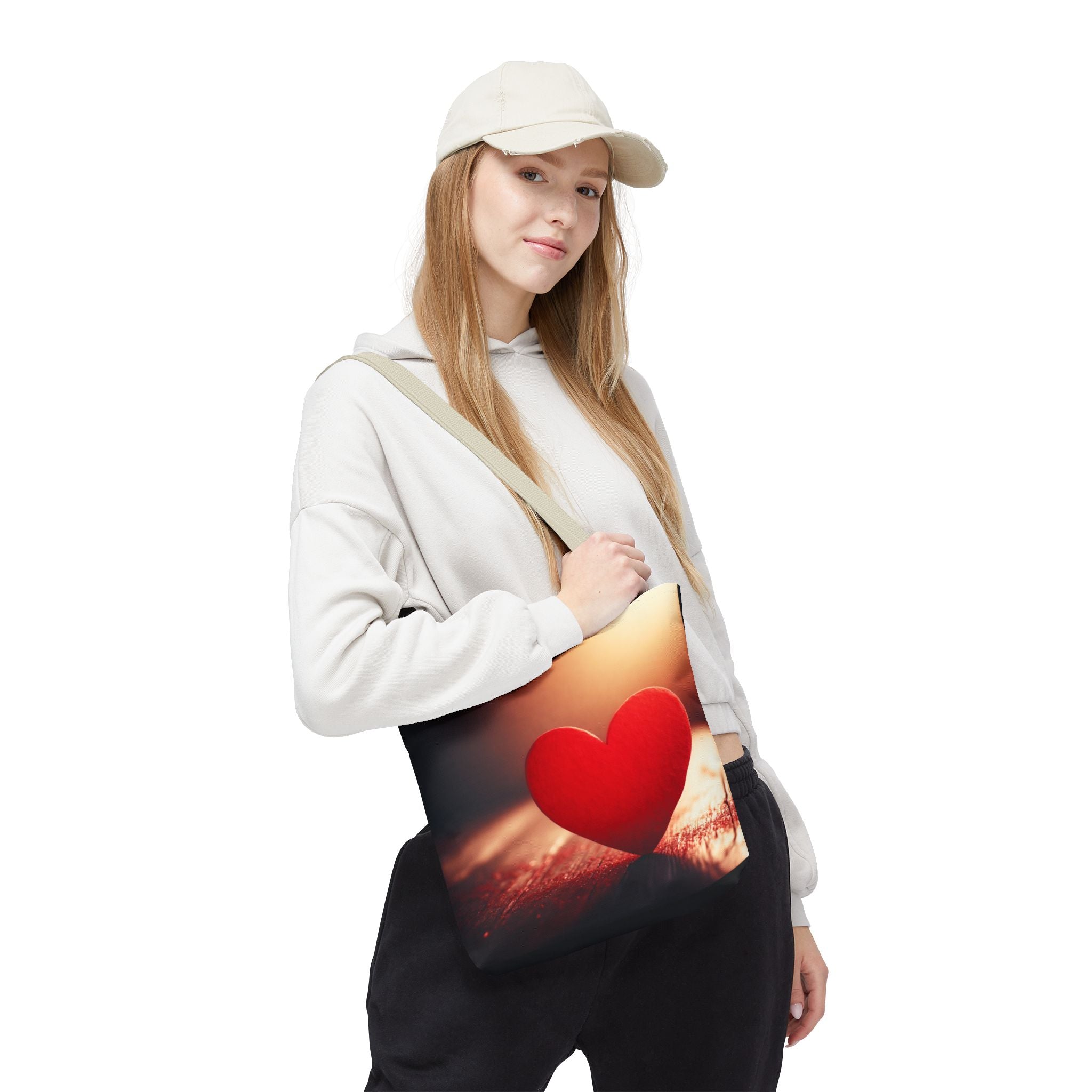 Love Heart Design Tote Bag – Stylish & Adorable Everyday Bag