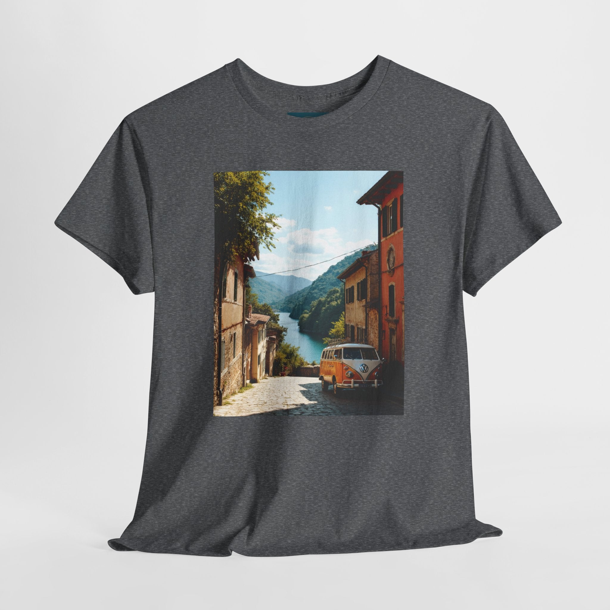 Retro VW Bus T‑Shirt – Unisex Cotton Photo Print Tee for VW Lovers