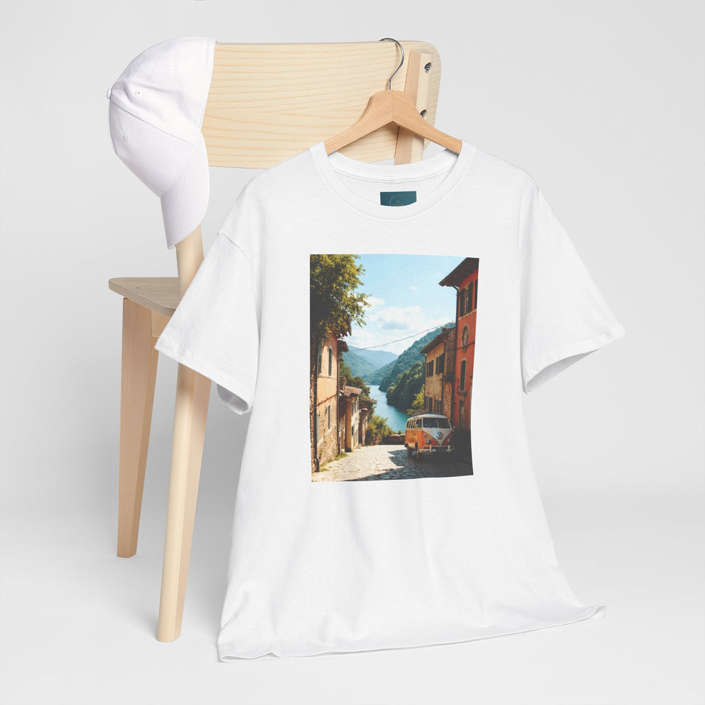 Retro VW Bus T‑Shirt – Unisex Cotton Photo Print Tee for VW Lovers