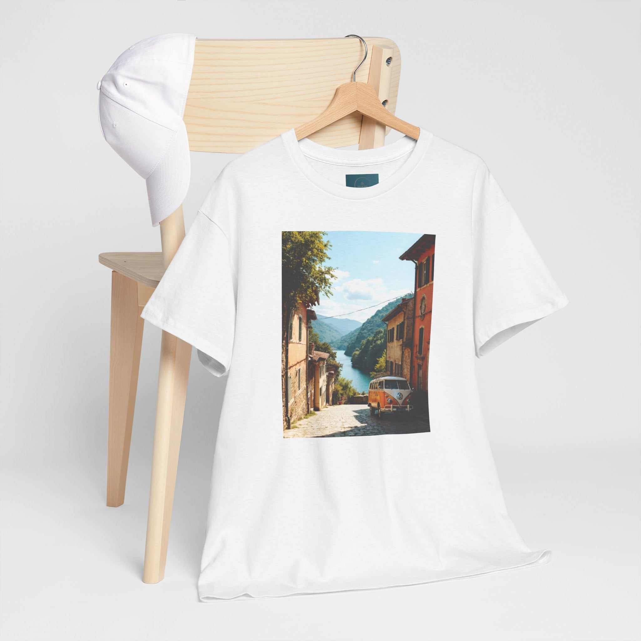 Retro VW Bus T‑Shirt – Unisex Cotton Photo Print Tee for VW Lovers