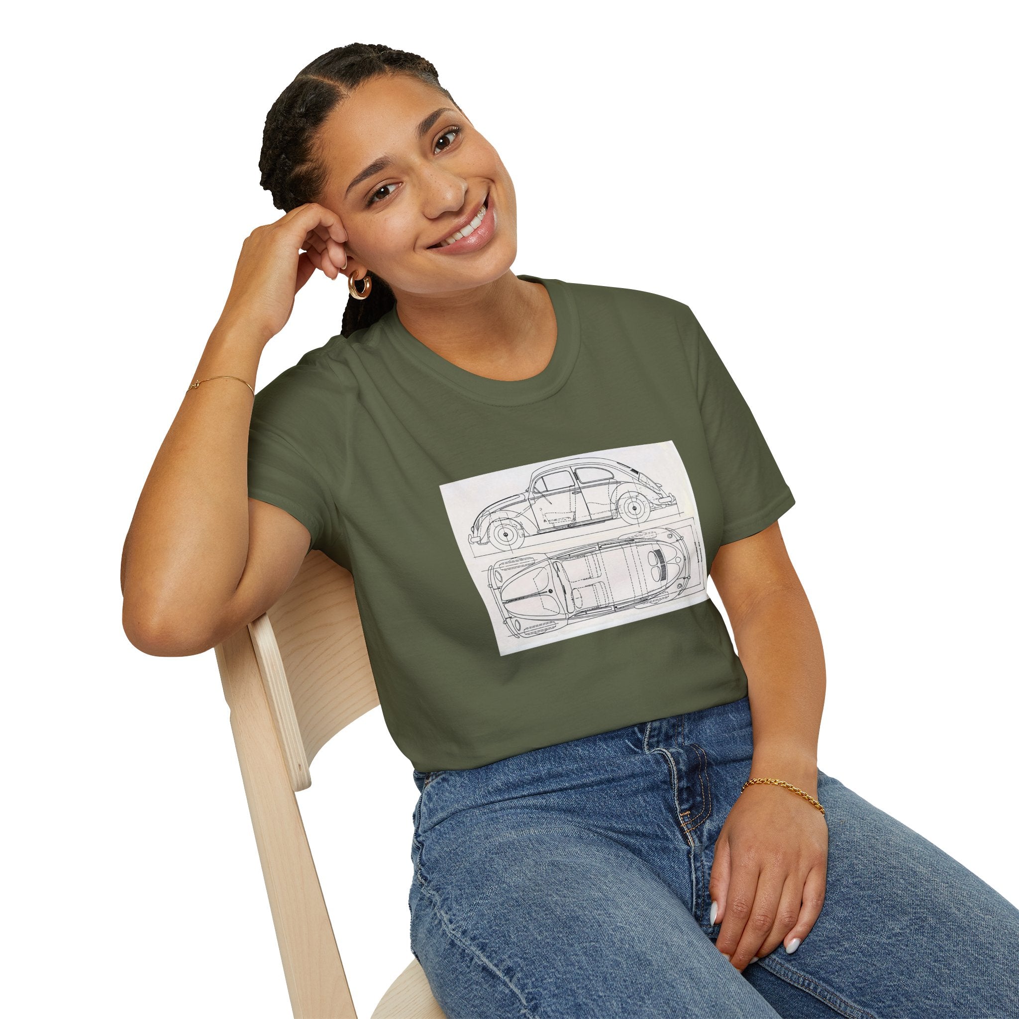 VW Beetle Retro Graphic Tee – Unisex Car Enthusiast T‑Shirt