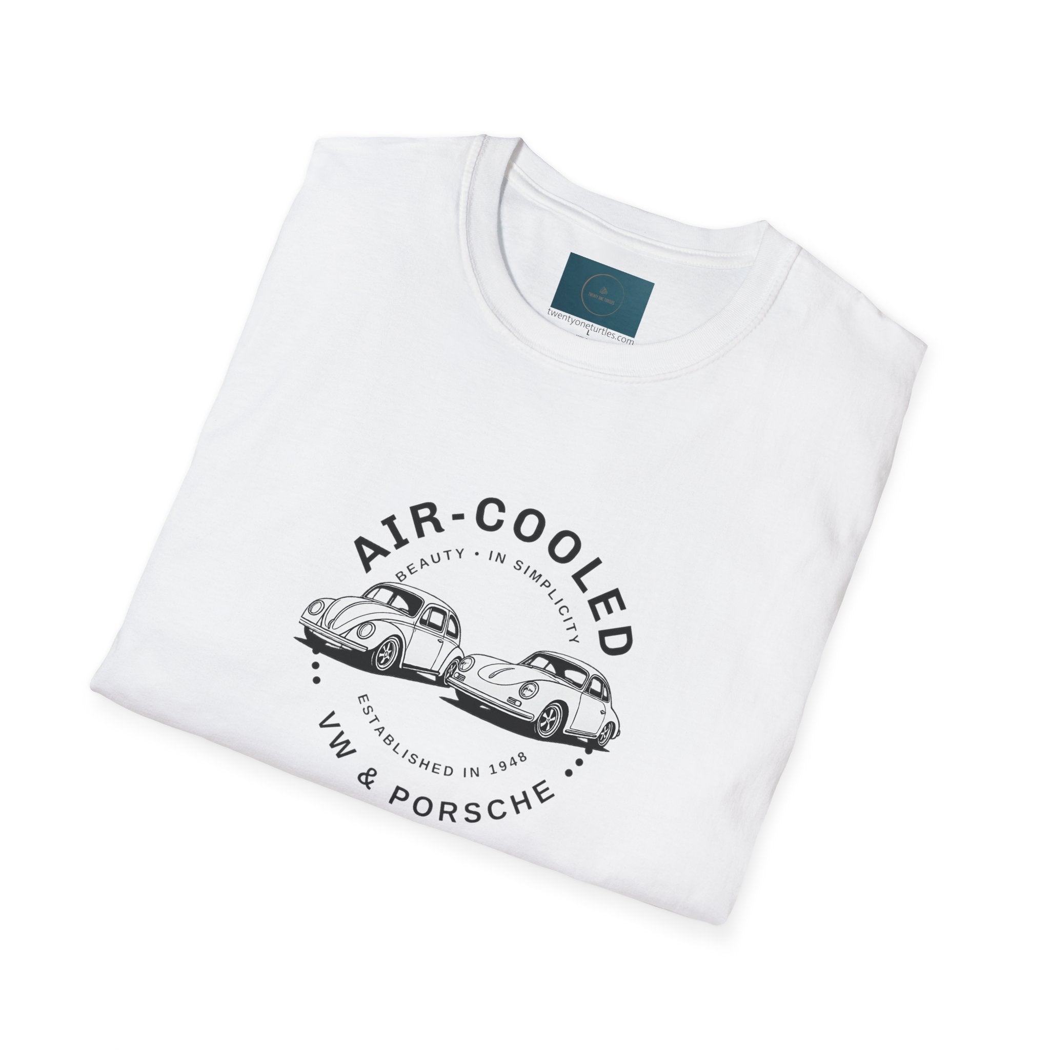 Classic Car T-Shirt – Vintage VW & Porsche Air-Cooled Design | Unisex Tee