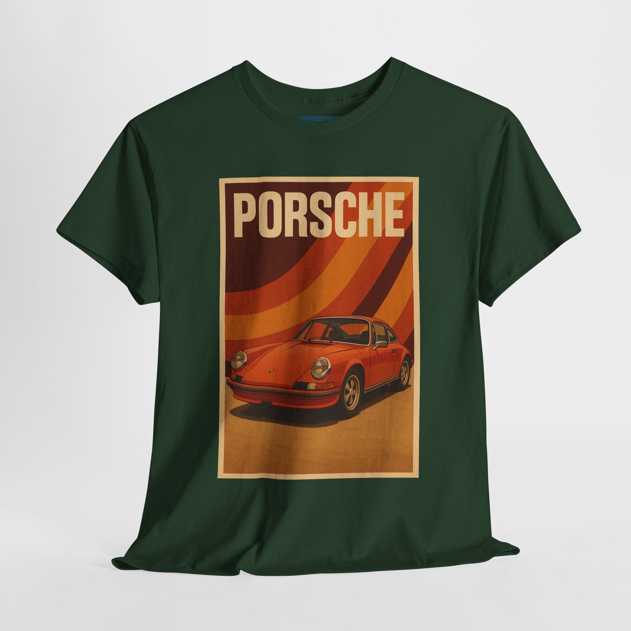 1970s style Porsche 911 T‑Shirt – Unisex Cotton Tee for Car Enthusiasts