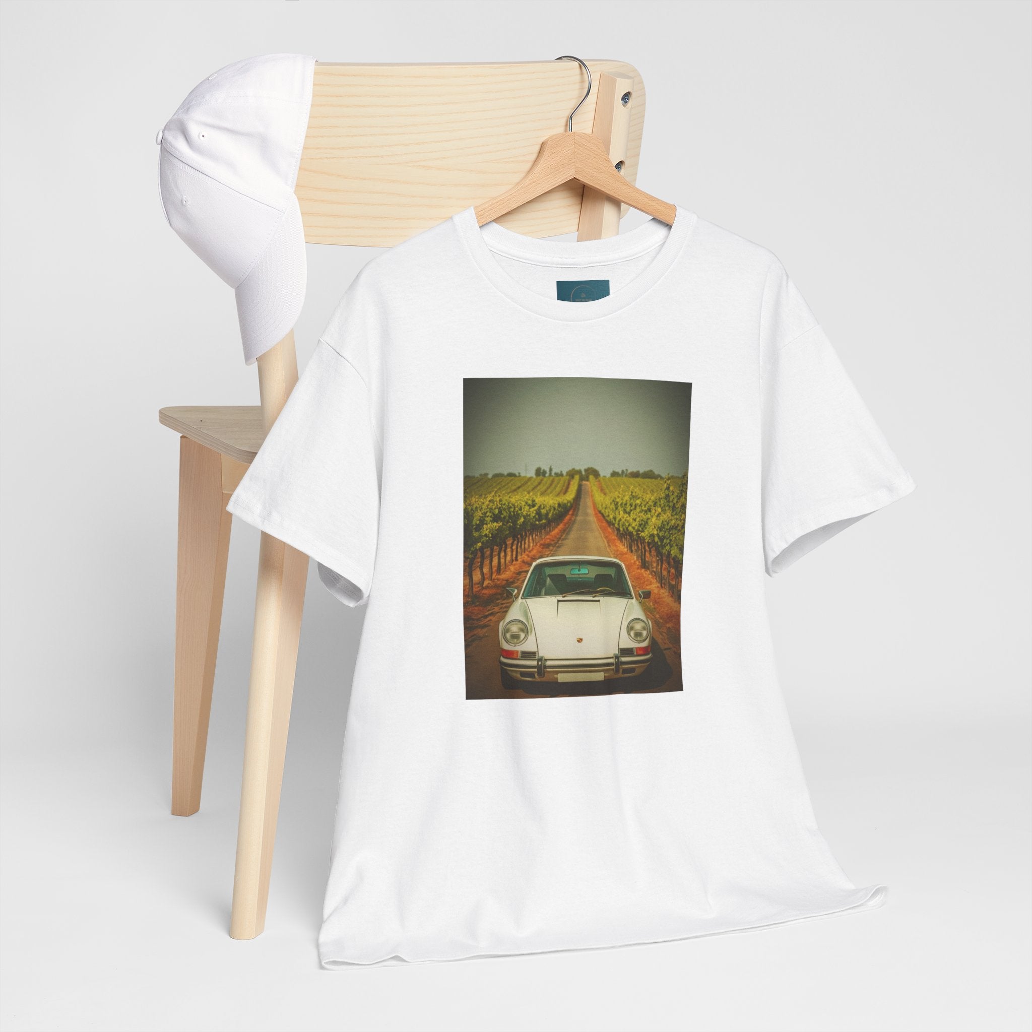 Unisex Porsche 911 Print T‑Shirt – Cotton Tee for Car Enthusiasts