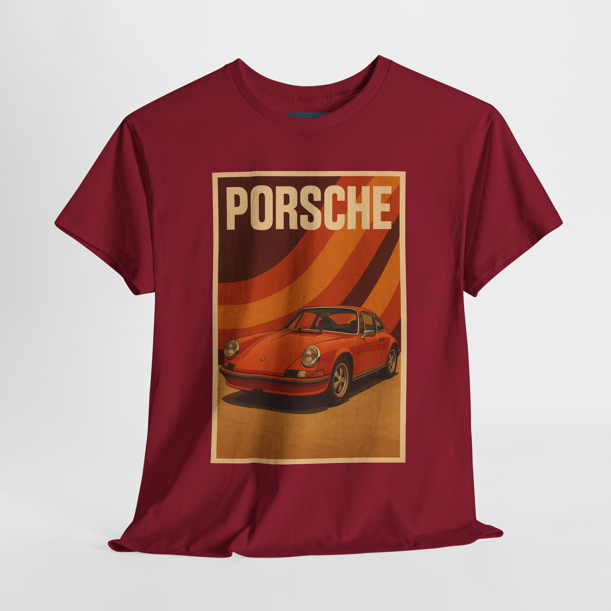 1970s style Porsche 911 T‑Shirt – Unisex Cotton Tee for Car Enthusiasts