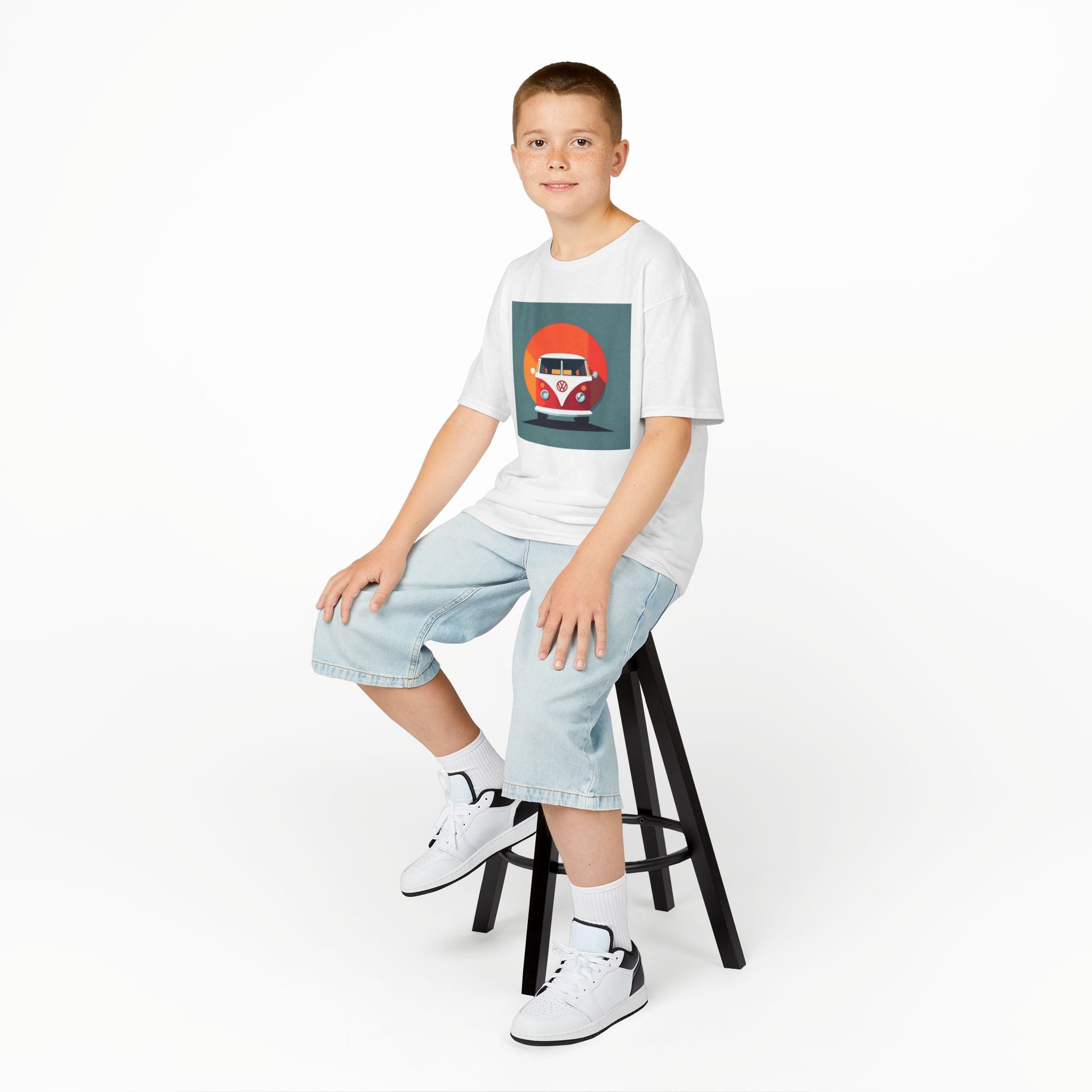 Vintage VW Bus print T Shirt | Shirt for Boys & Girls, Child size tee
