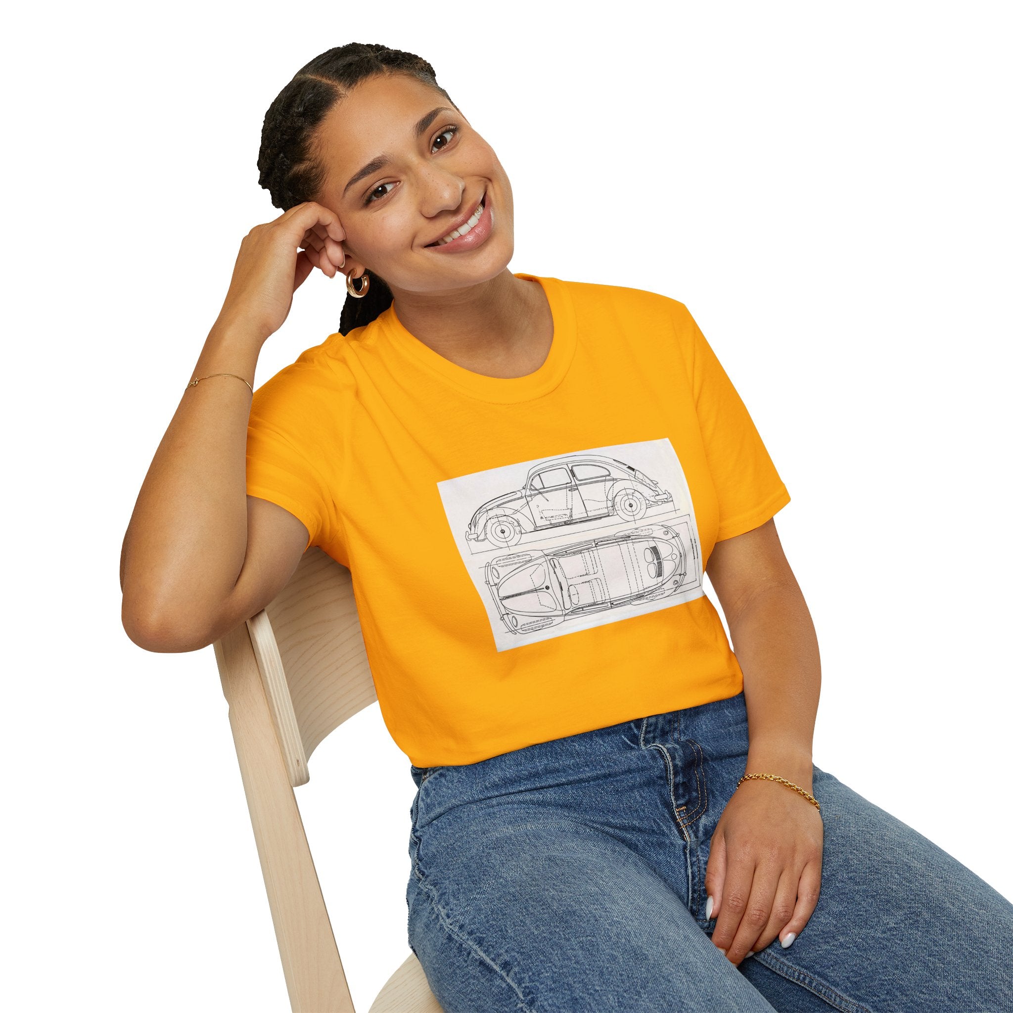 VW Beetle Retro Graphic Tee – Unisex Car Enthusiast T‑Shirt