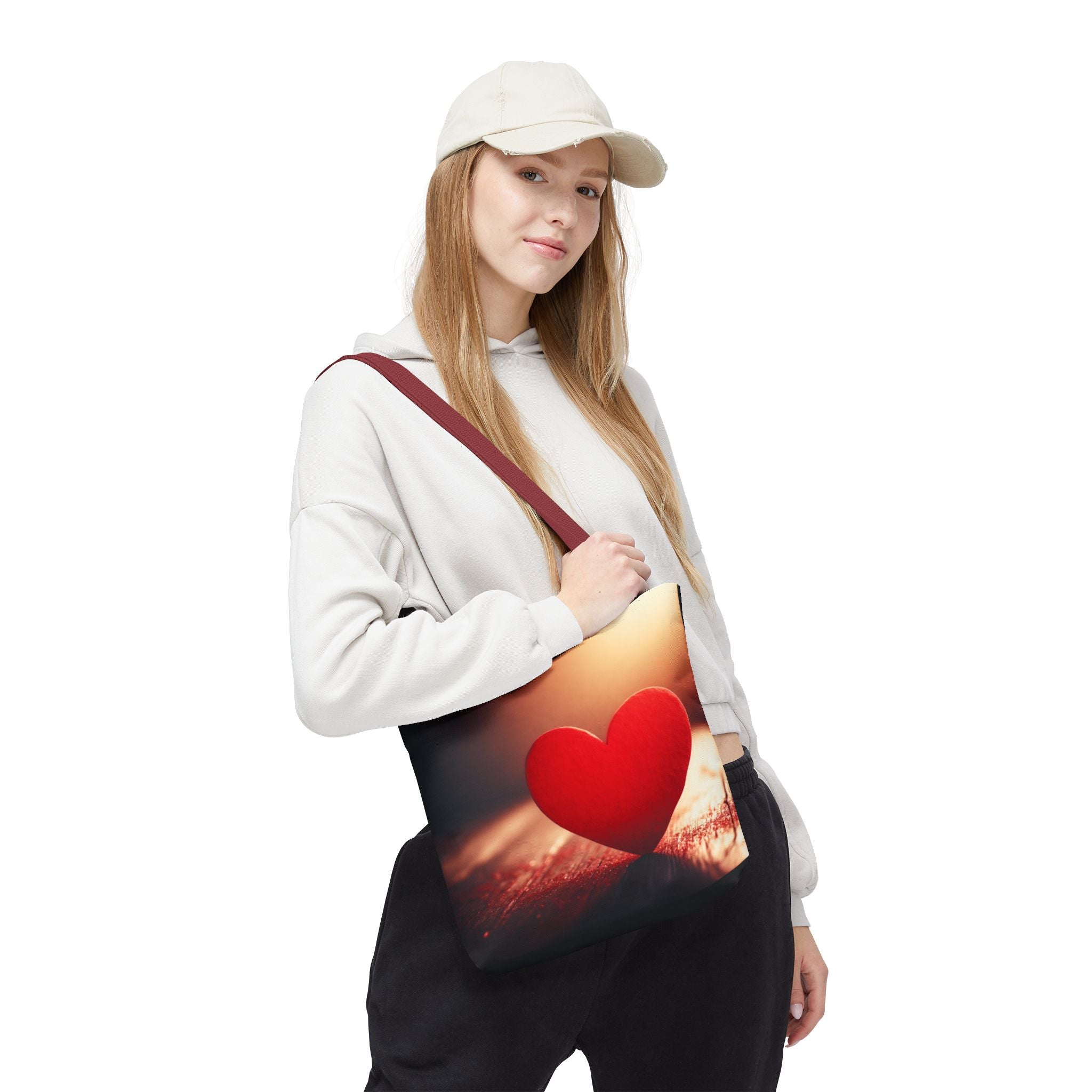 Love Heart Design Tote Bag – Stylish & Adorable Everyday Bag