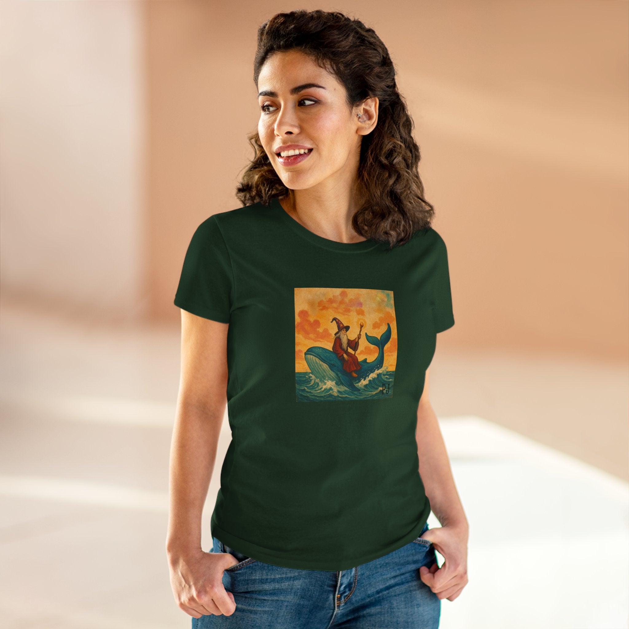Wizard on a Whale Graphic Tee – maybe the PJ Yellow Ledbetter Fan Club T-Shirt