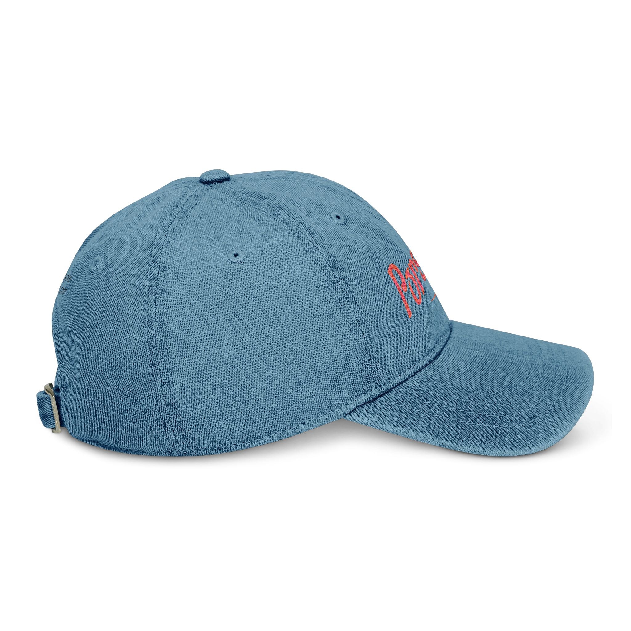 Porsche Logo Denim Hat – Embroidered Classic Cap for Car Lovers