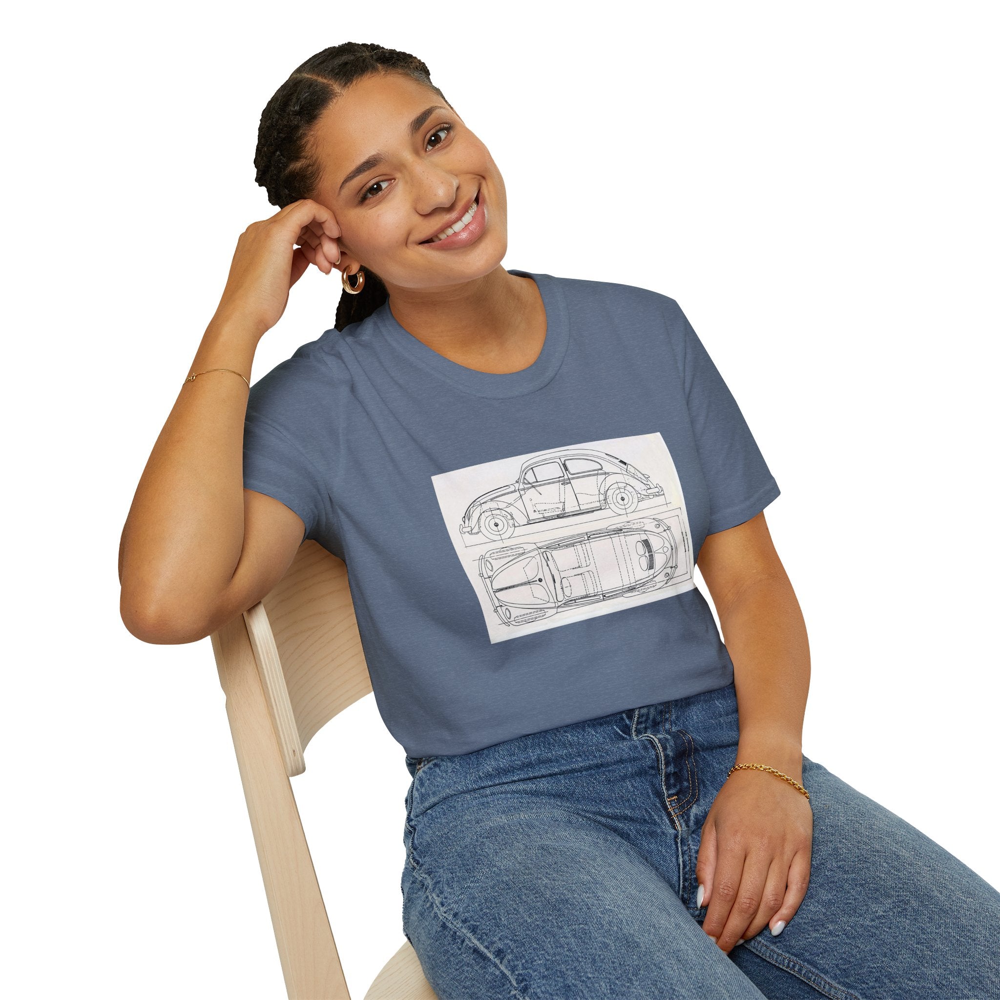 VW Beetle Retro Graphic Tee – Unisex Car Enthusiast T‑Shirt