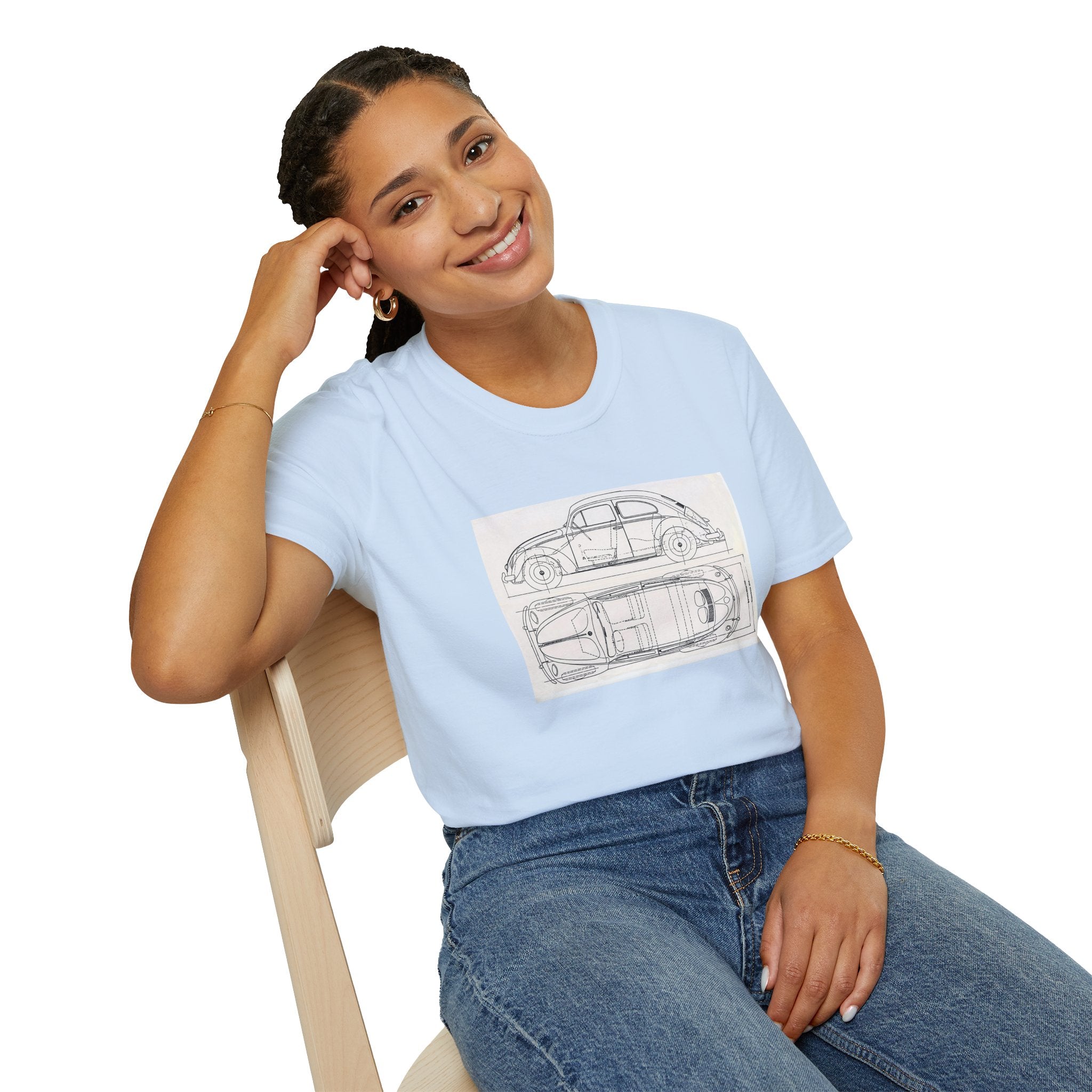 VW Beetle Retro Graphic Tee – Unisex Car Enthusiast T‑Shirt