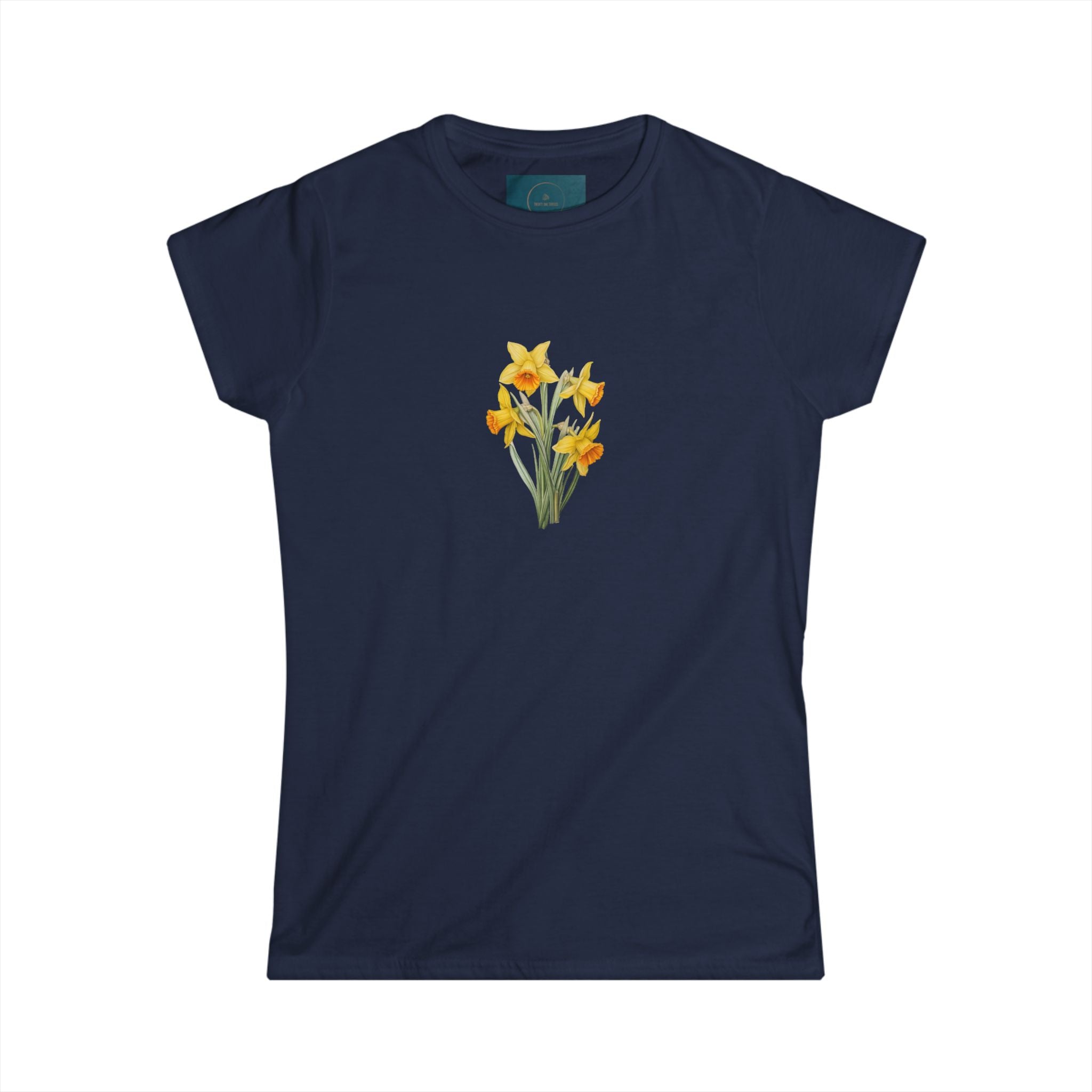 Daffodil Flower T-Shirt for Women – Cute Spring Tee, Nature Inspired Gift for Her