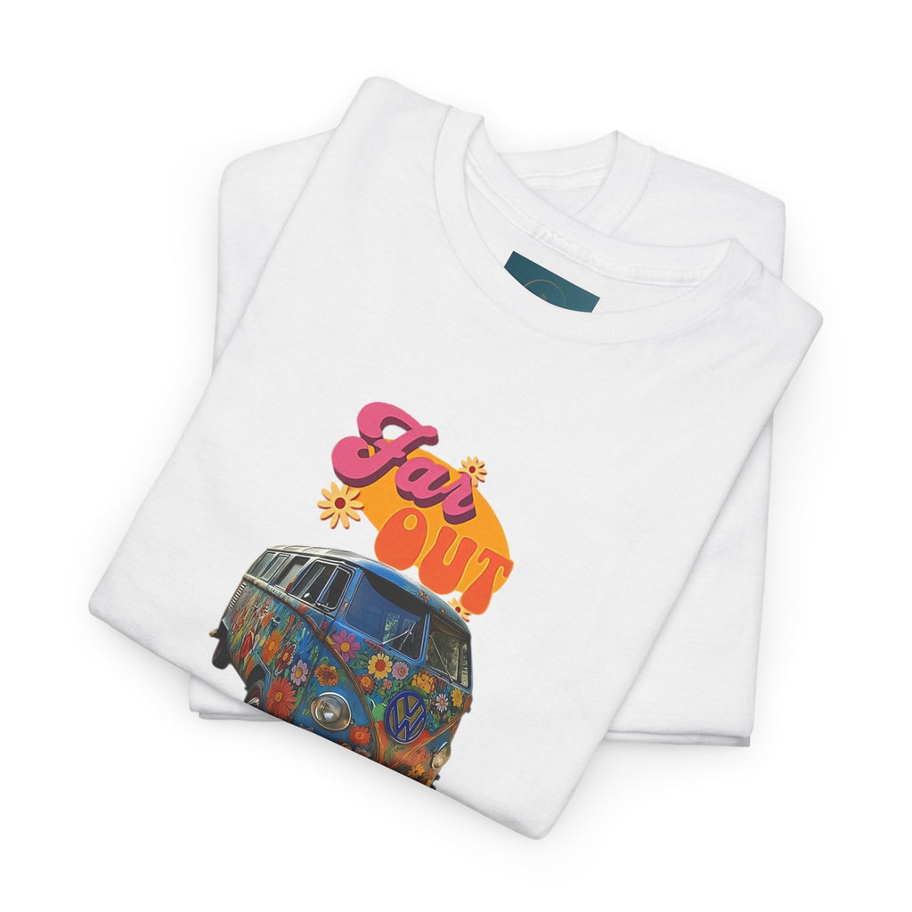 Groovy VW Kombi Hippie T-Shirt – Retro Music Festival Tee Unisex