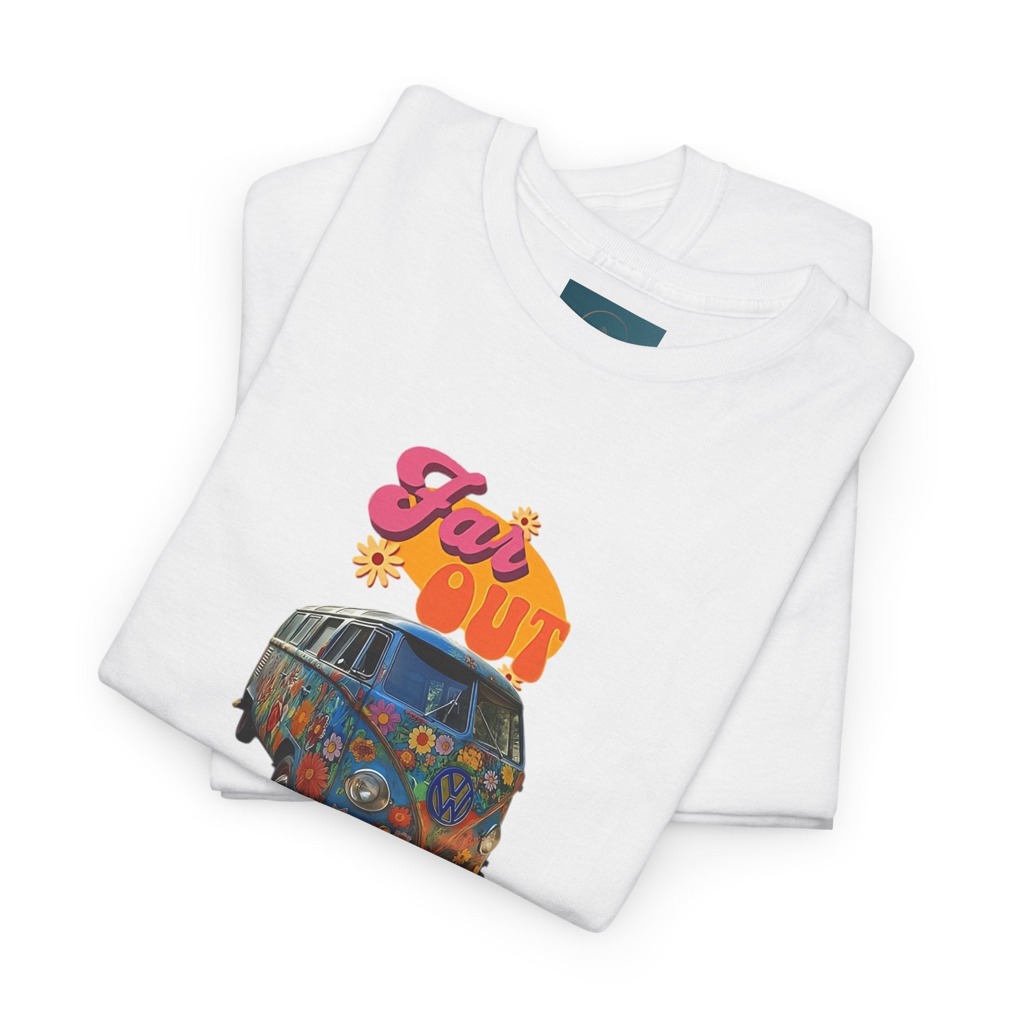Groovy VW Kombi Hippie T-Shirt – Retro Music Festival Tee Unisex