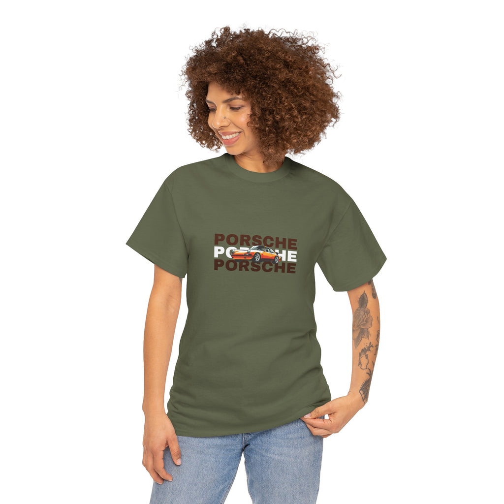 Porsche Retro Graphic Tee | Classic Apparel for Enthusiasts