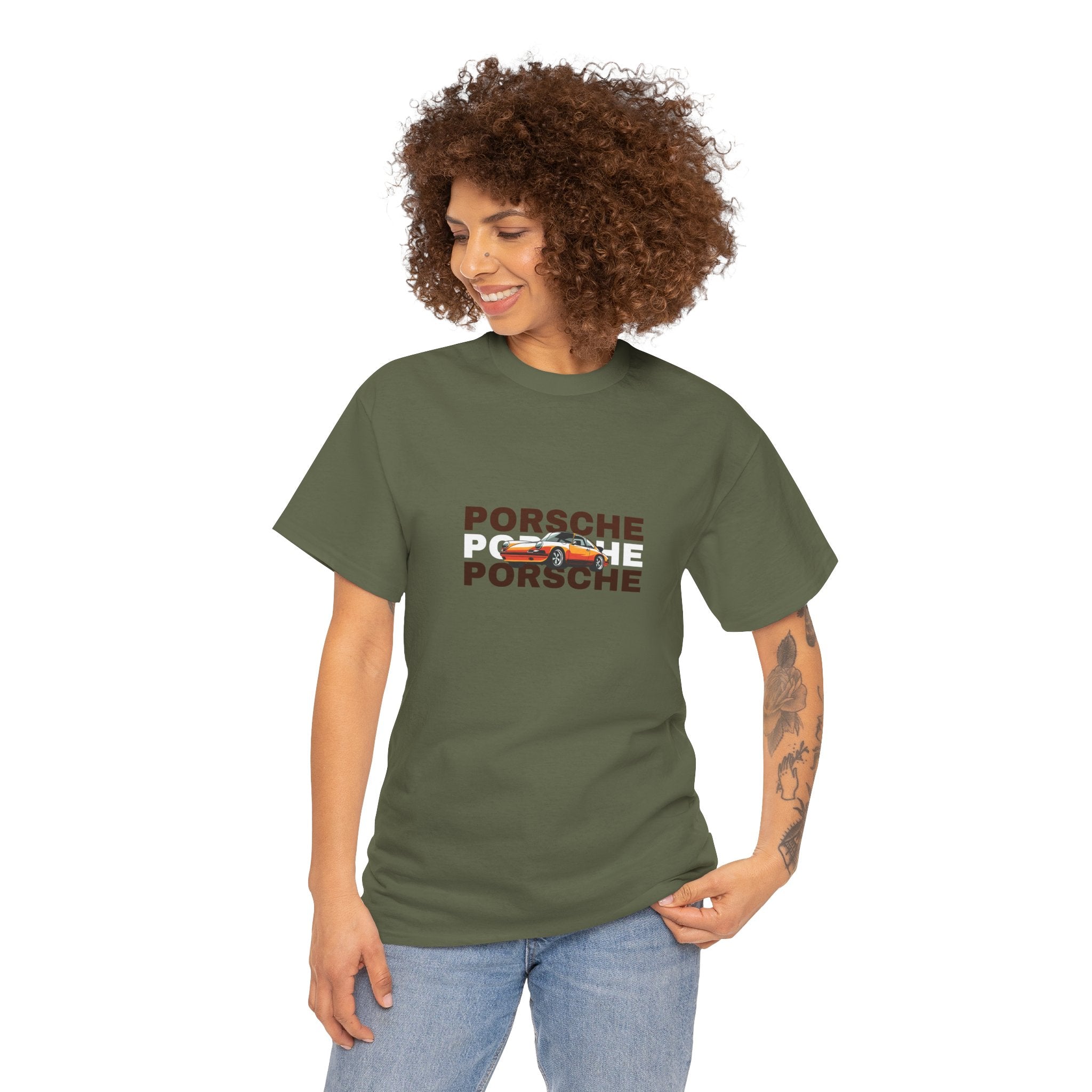 Porsche Retro Graphic Tee | Classic Apparel for Enthusiasts